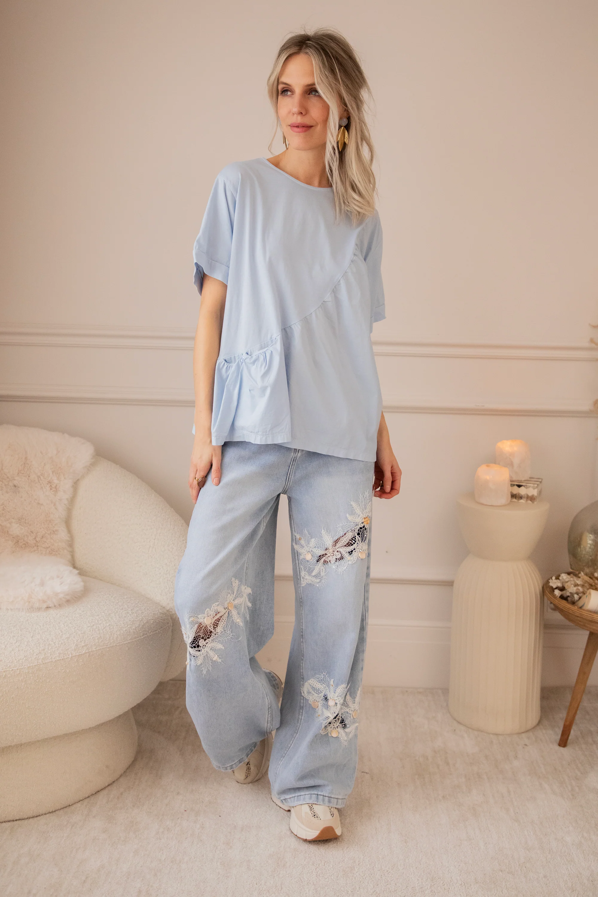 Delilah Lace Blue - Jeans - Image 7