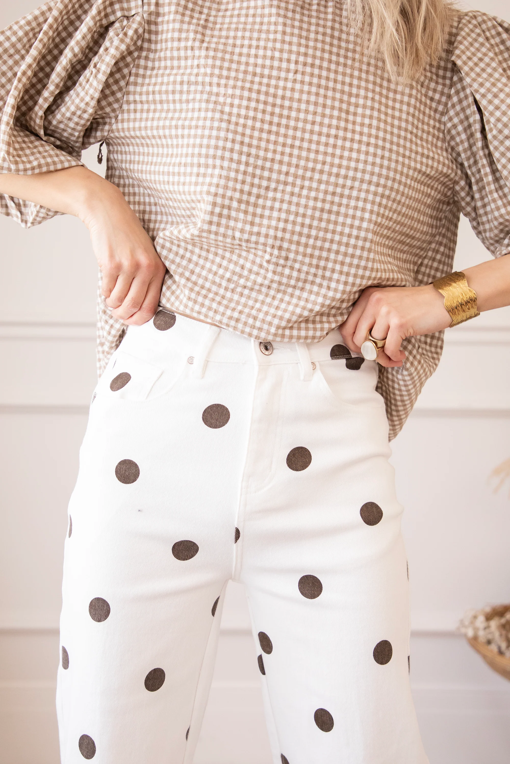 Dots On Denim White/Choco - Jeans - Image 2