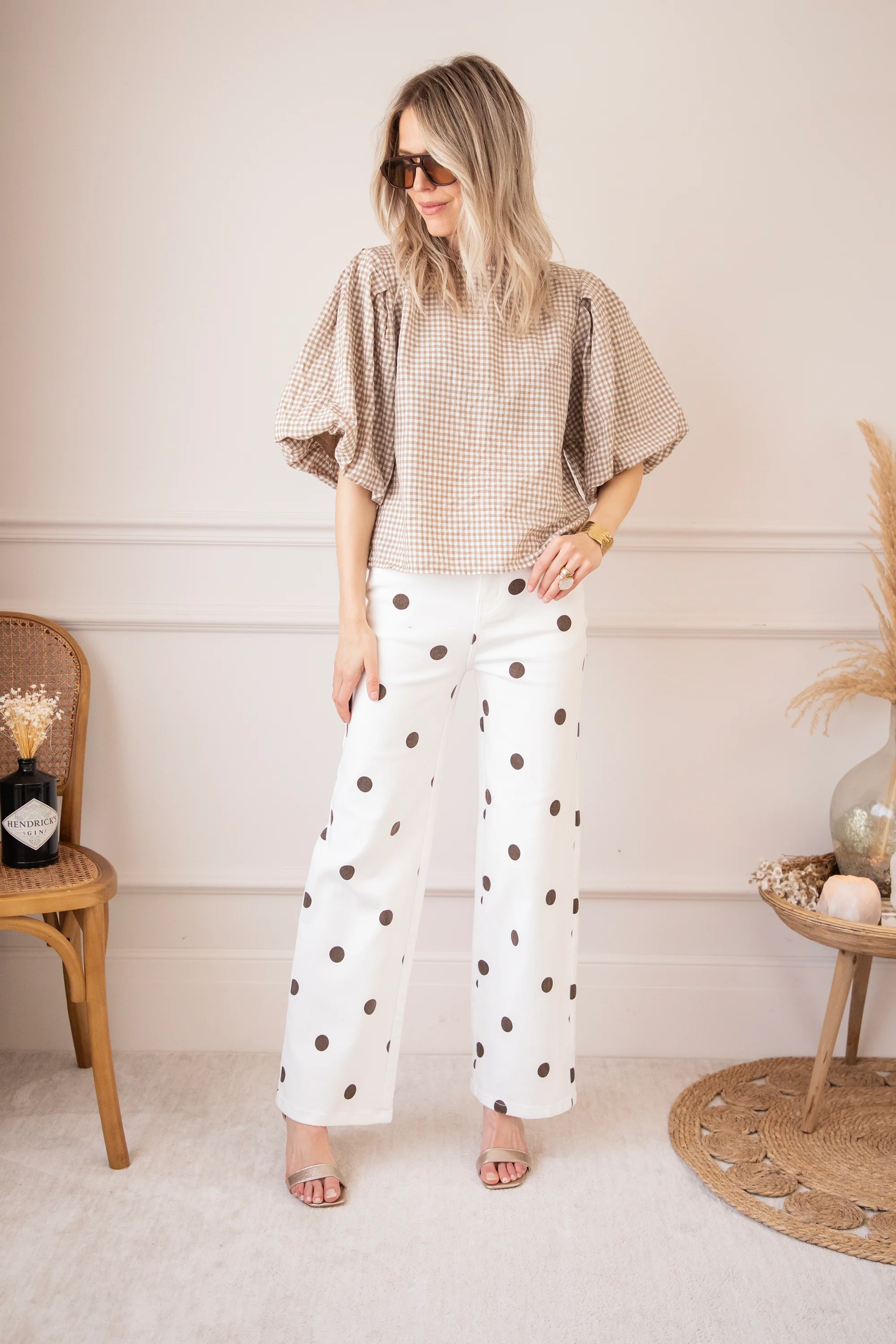 Dots On Denim White/Choco - Jeans - Image 5