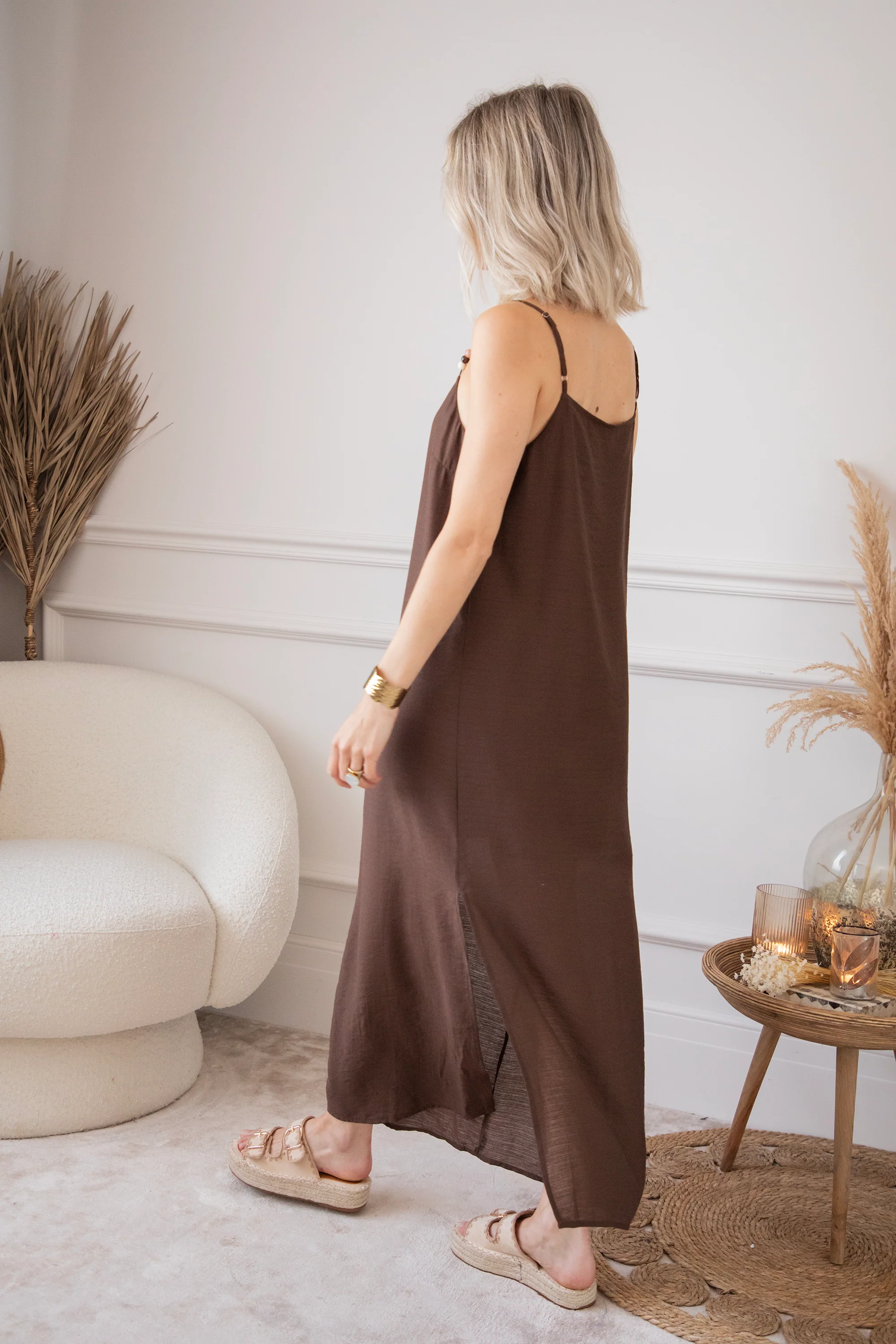 Dream Beads Brown - Maxi Jurk - Image 11