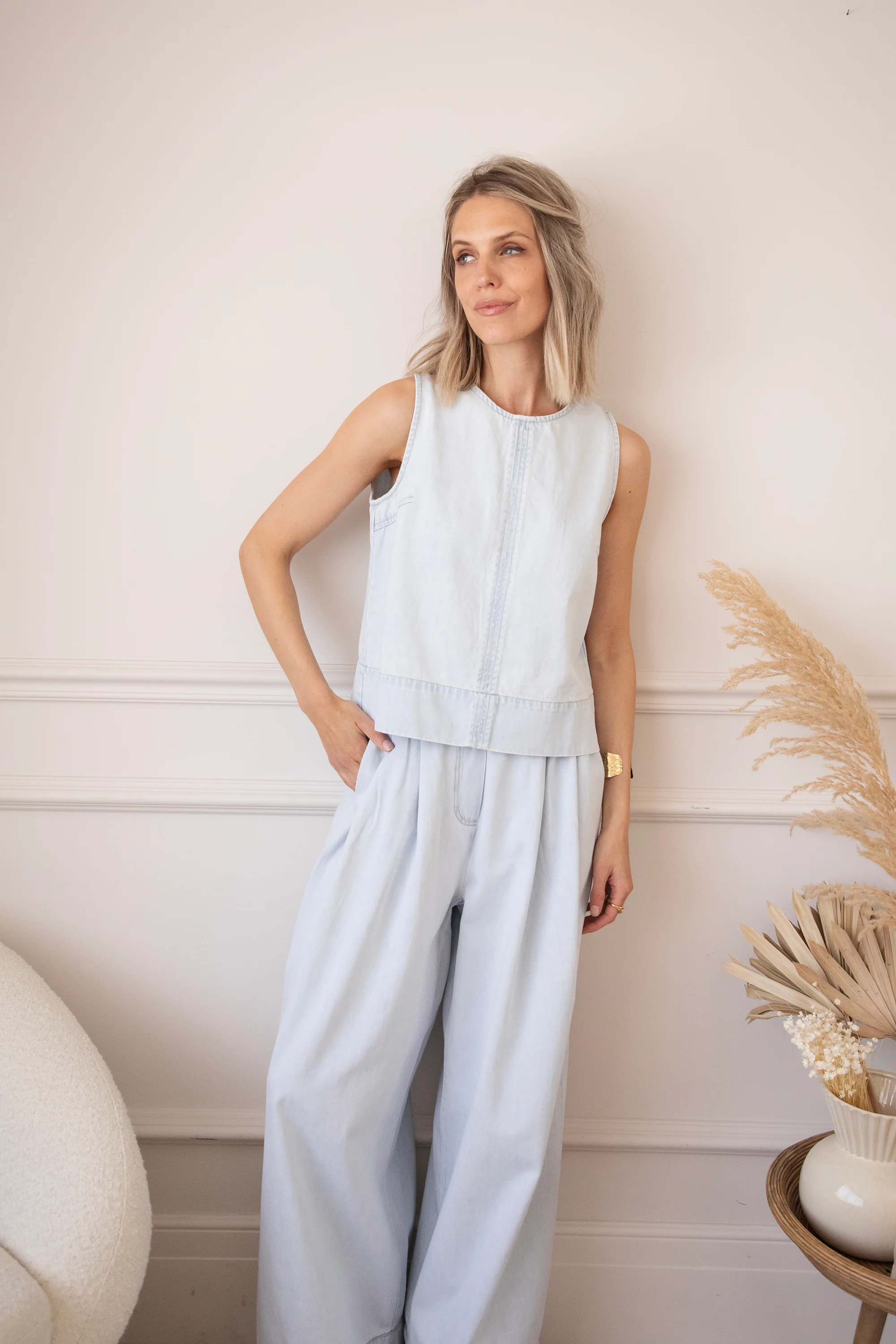 Easy Like Denim Light Blue - Top - Image 12