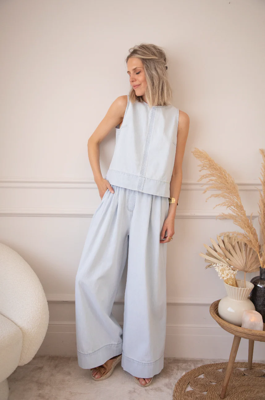 Easy Like Denim Light Blue - Top - Image 5