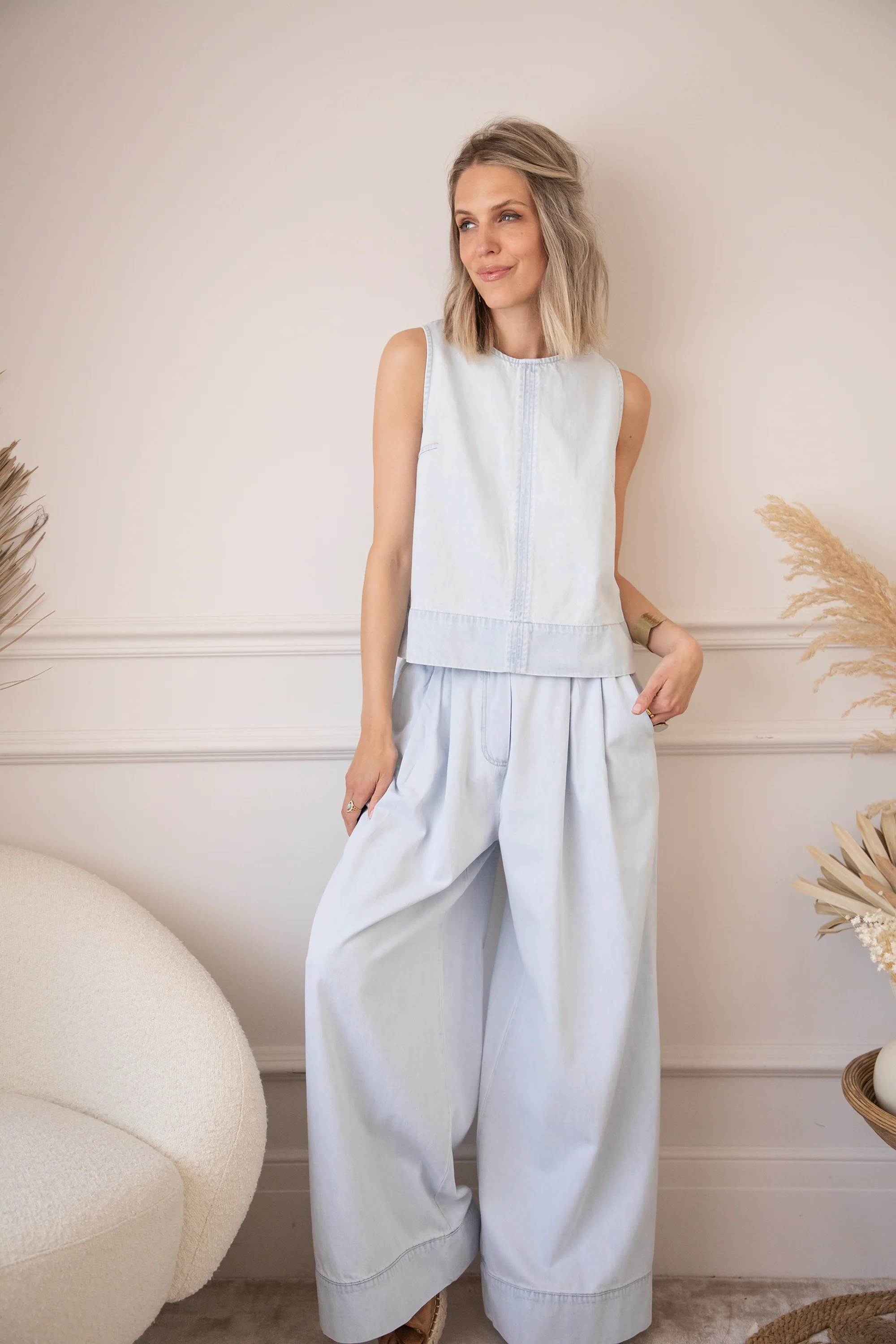 Easy Like Denim Light Blue - Top - Image 8