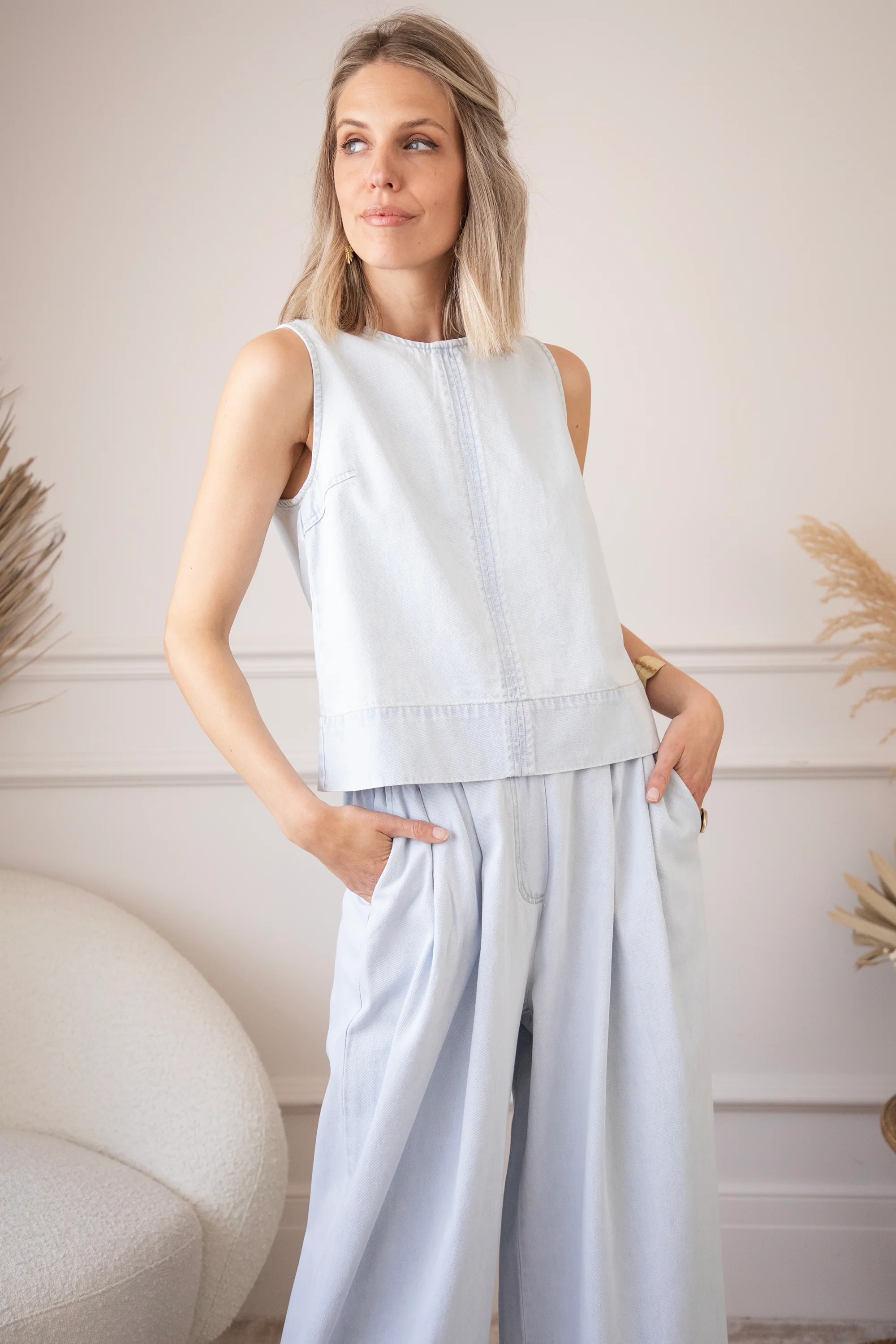 Easy Like Denim Light Blue - Top - Image 6