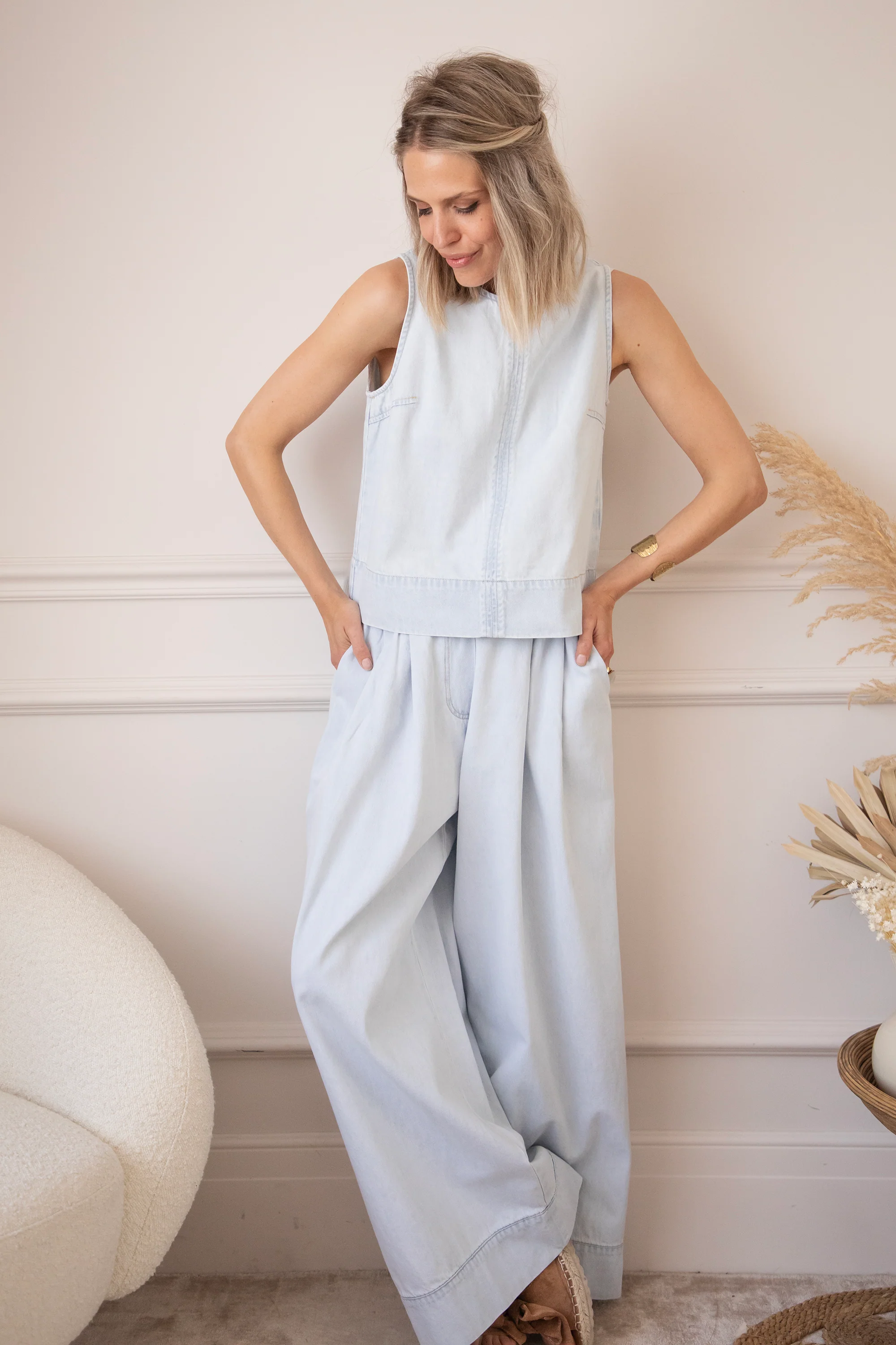 Easy Like Denim Light Blue - Top - Image 9