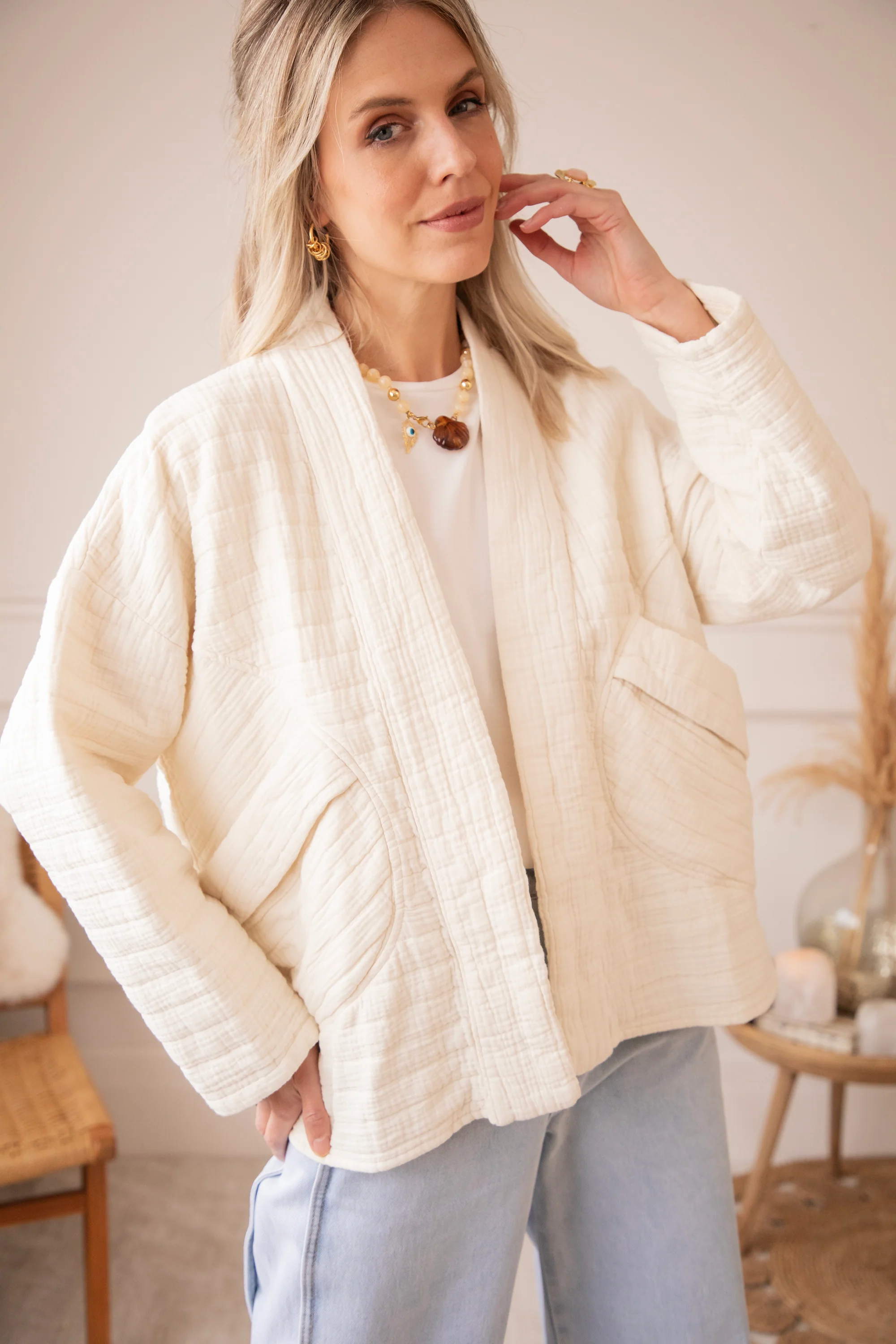 Easy Tetra Times Beige - Vest/Jacket