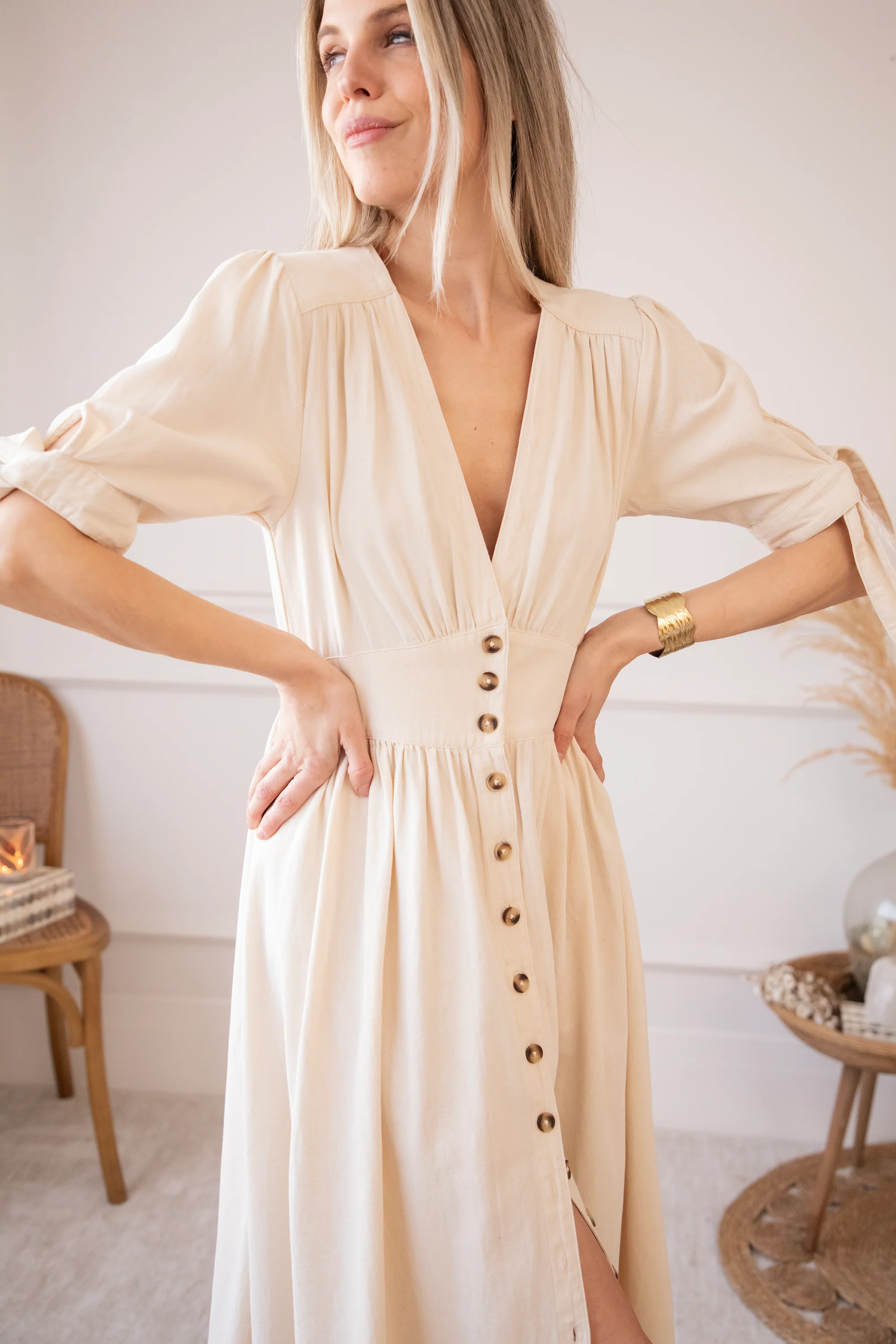 Jeanne Beige - Maxi Jurk - Image 9