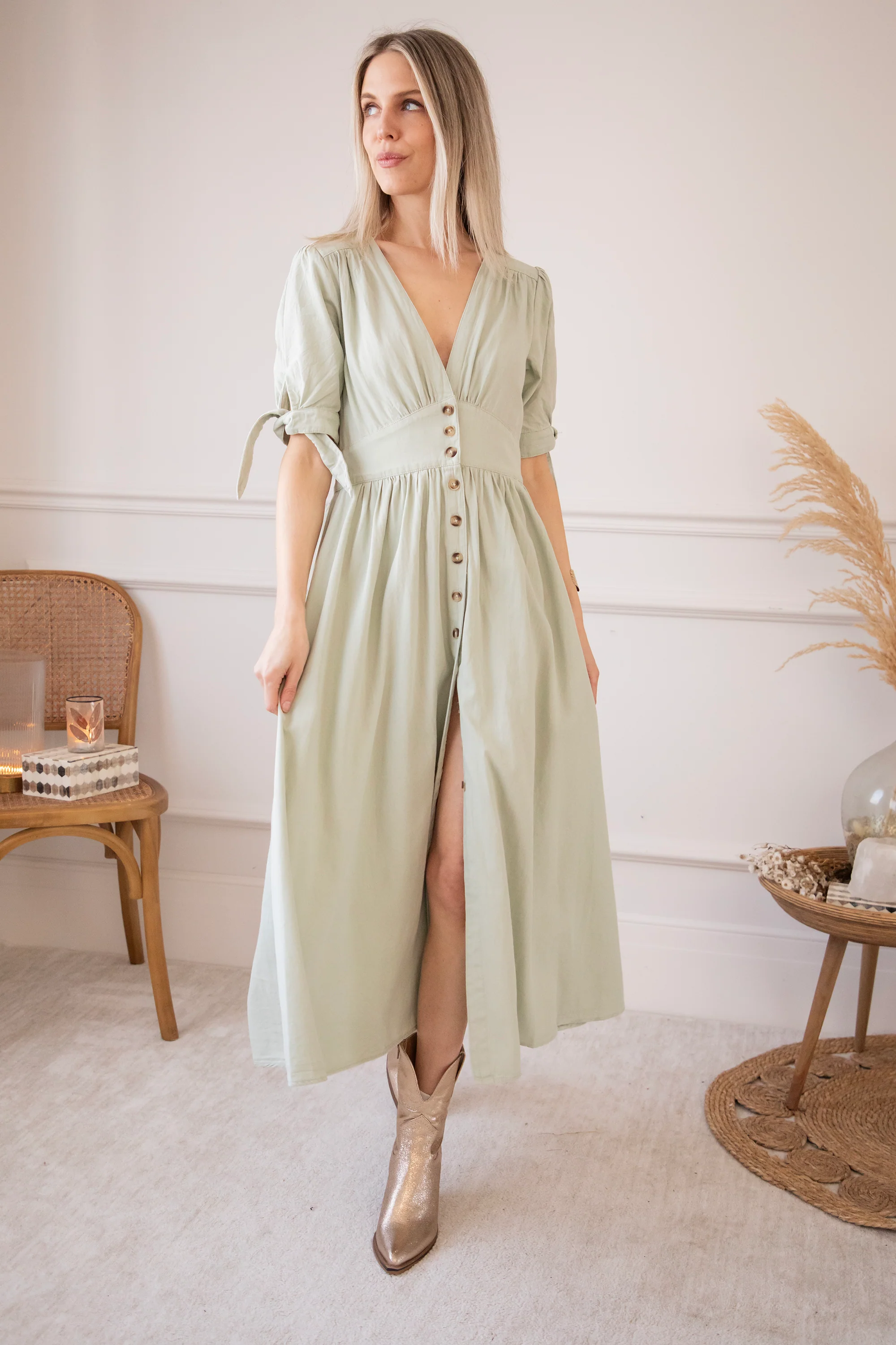 Jeanne Mint - Maxi Jurk - Image 11