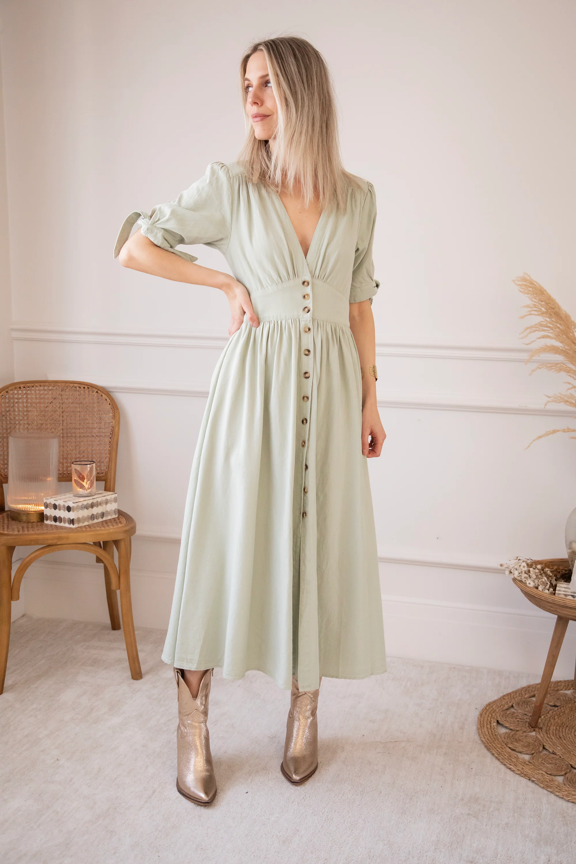 Jeanne Mint - Maxi Jurk - Image 15