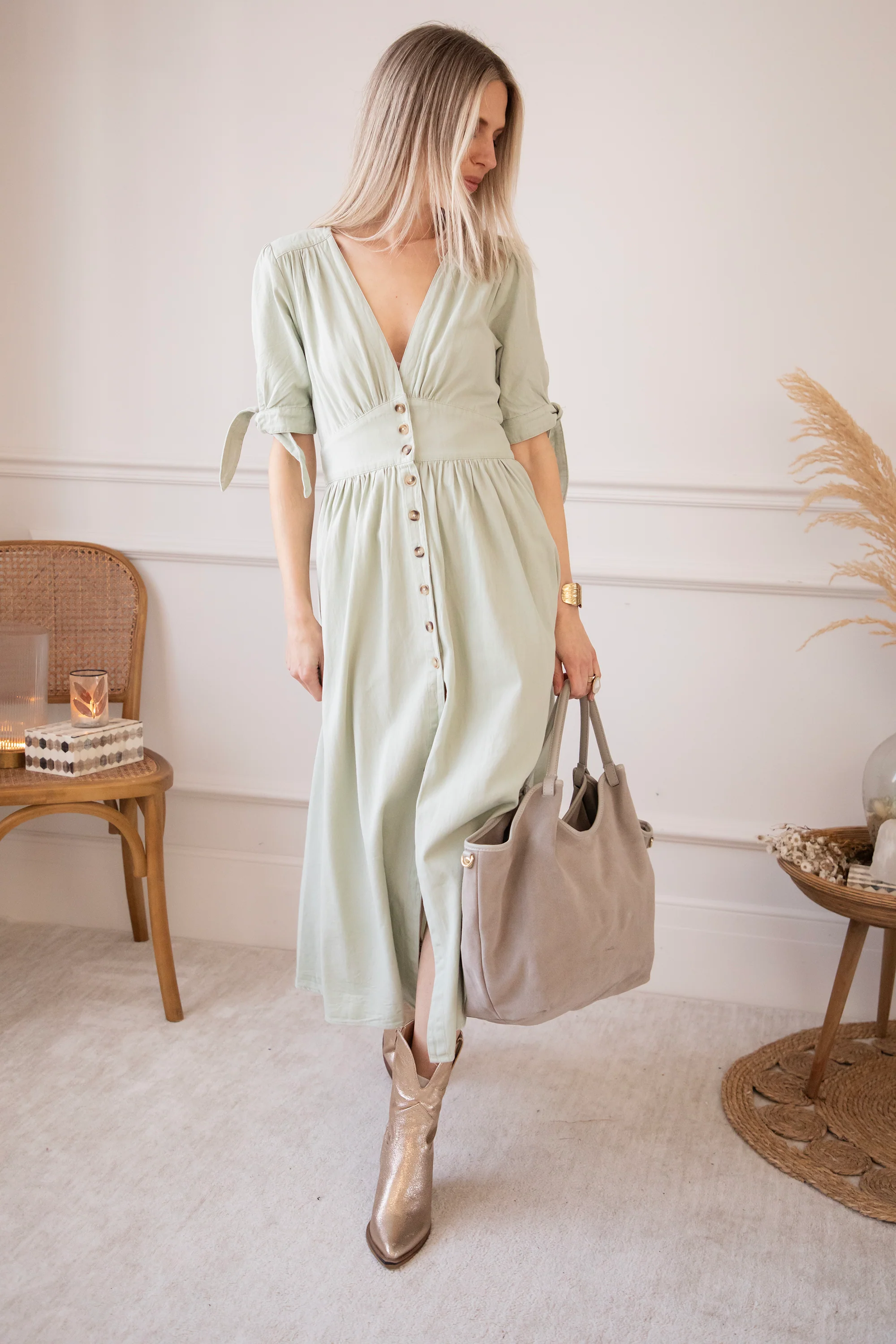 Jeanne Mint - Maxi Jurk - Image 3