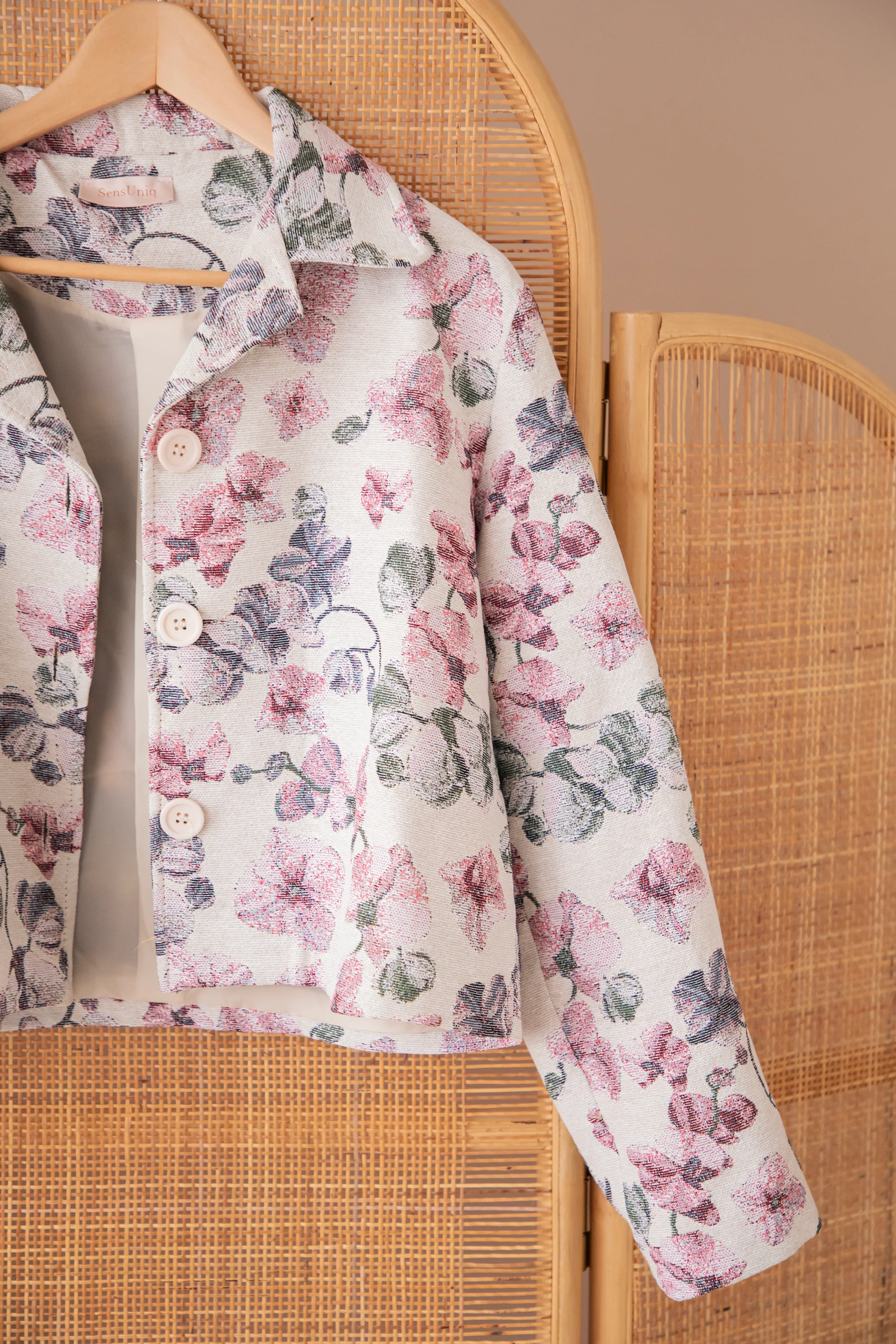 Ezra Bloom Beige/Pink - Jacket - Image 4