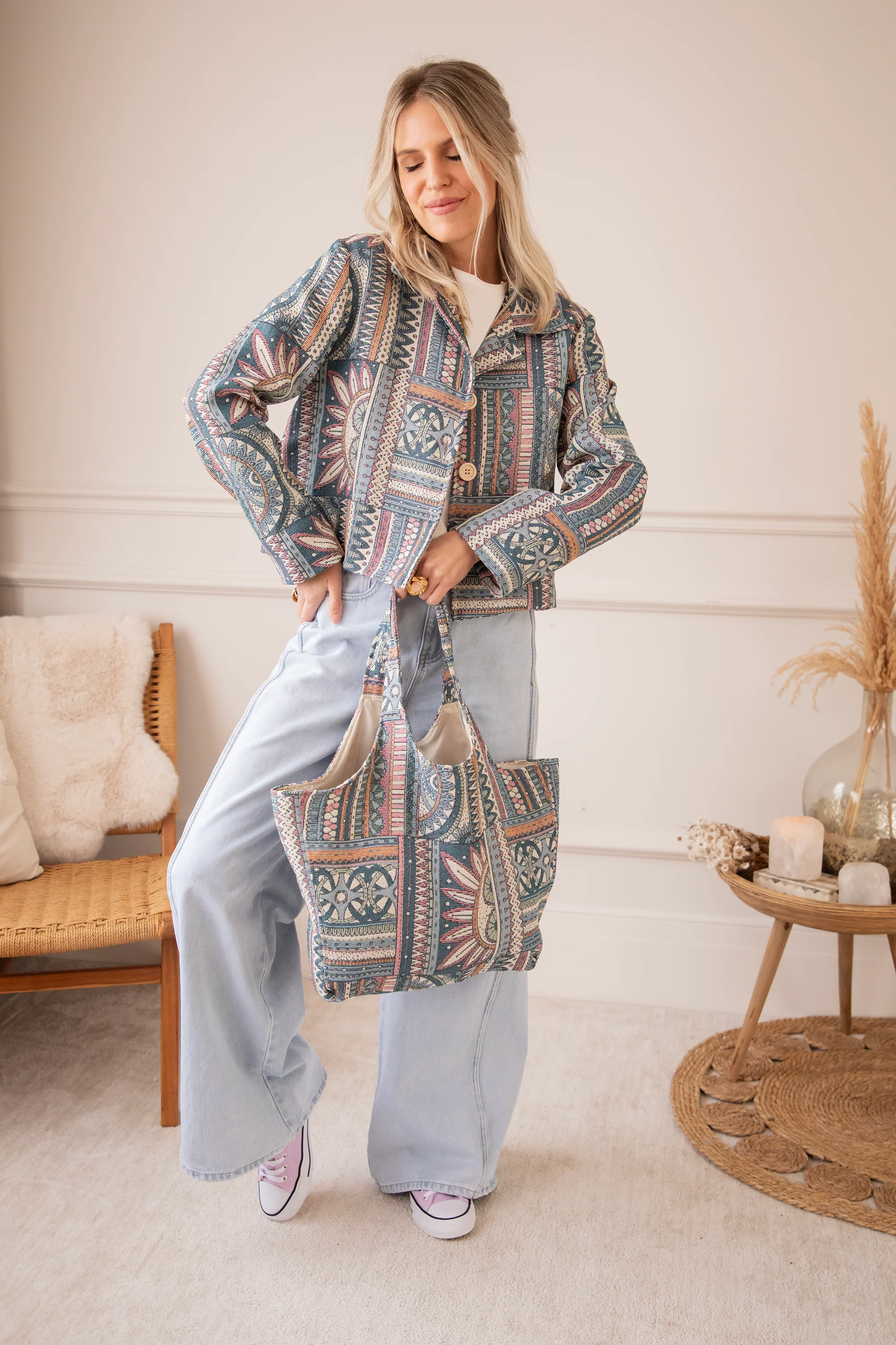 Ezra Boho Blue - Jacket - Image 5