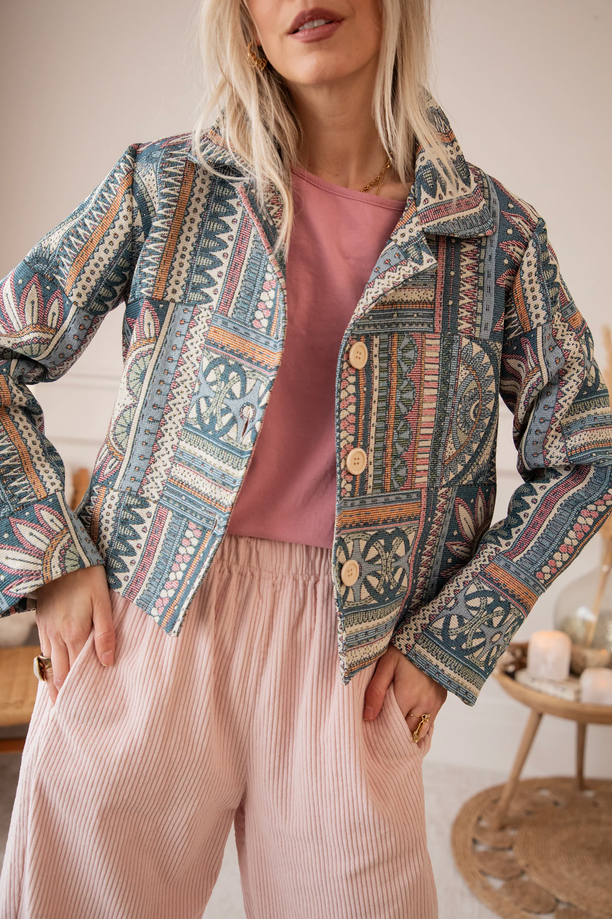 Ezra Boho Blue - Jacket - Image 7