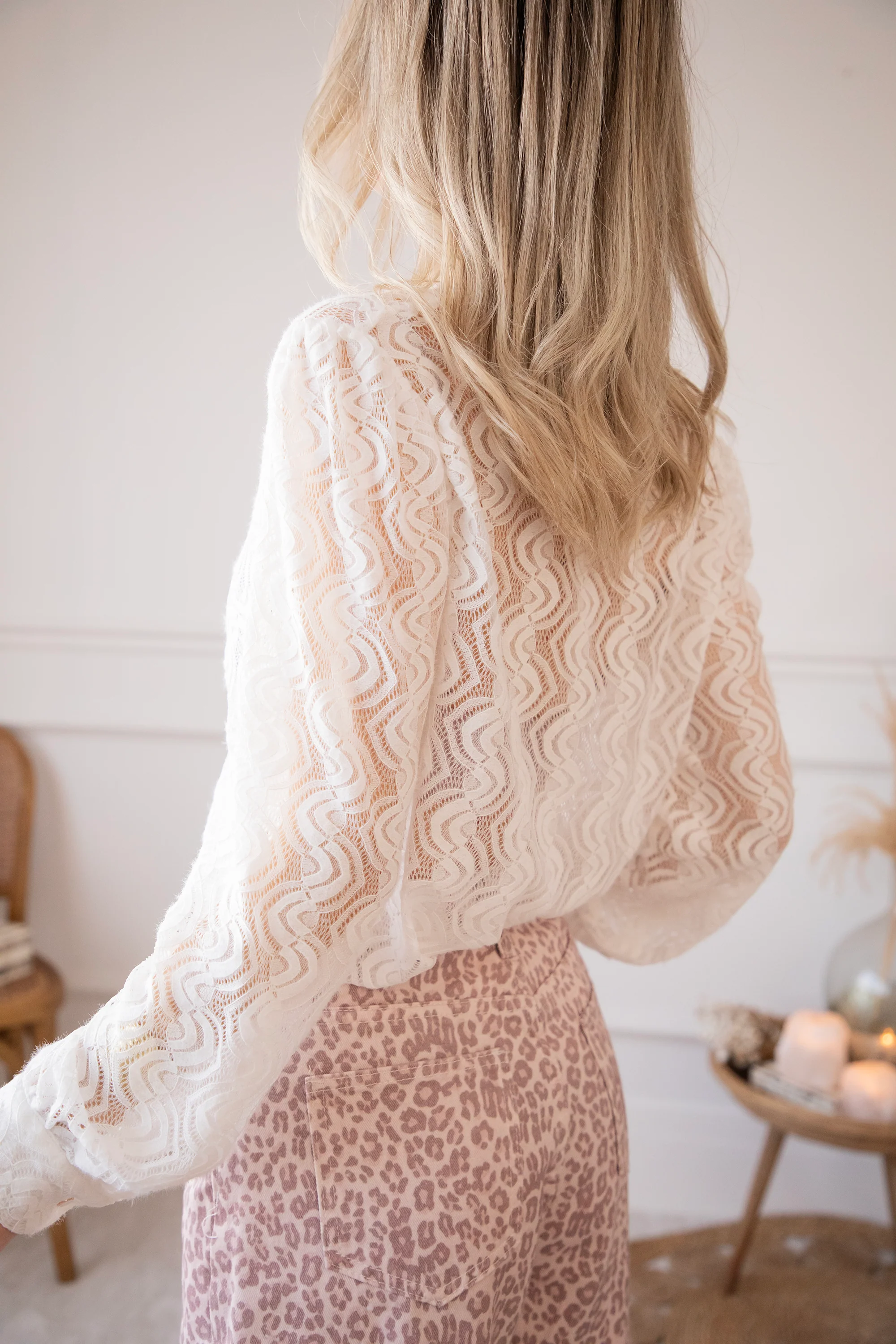 Fine Twist White - Blouse - Image 6