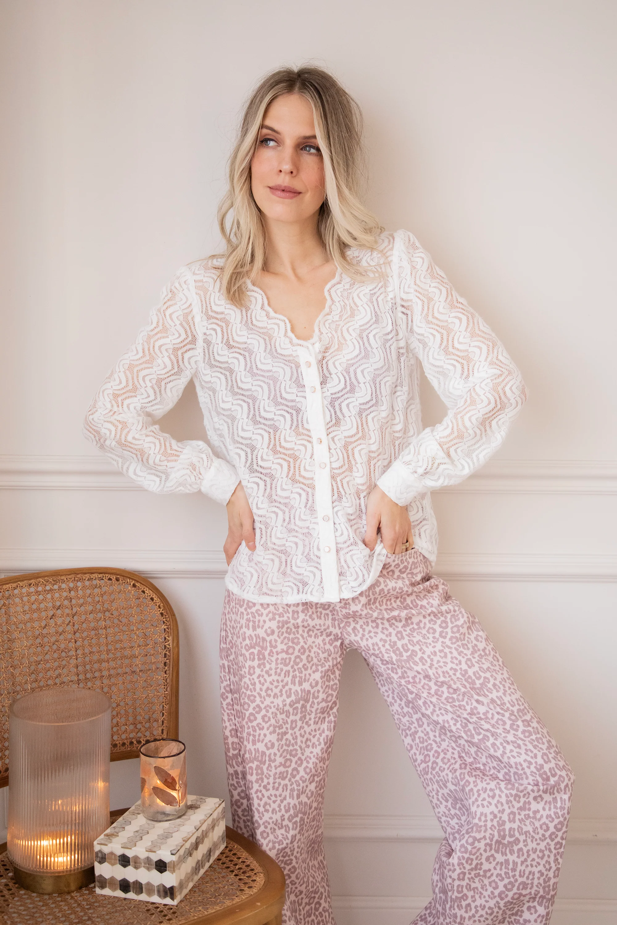 Fine Twist White - Blouse - Image 9