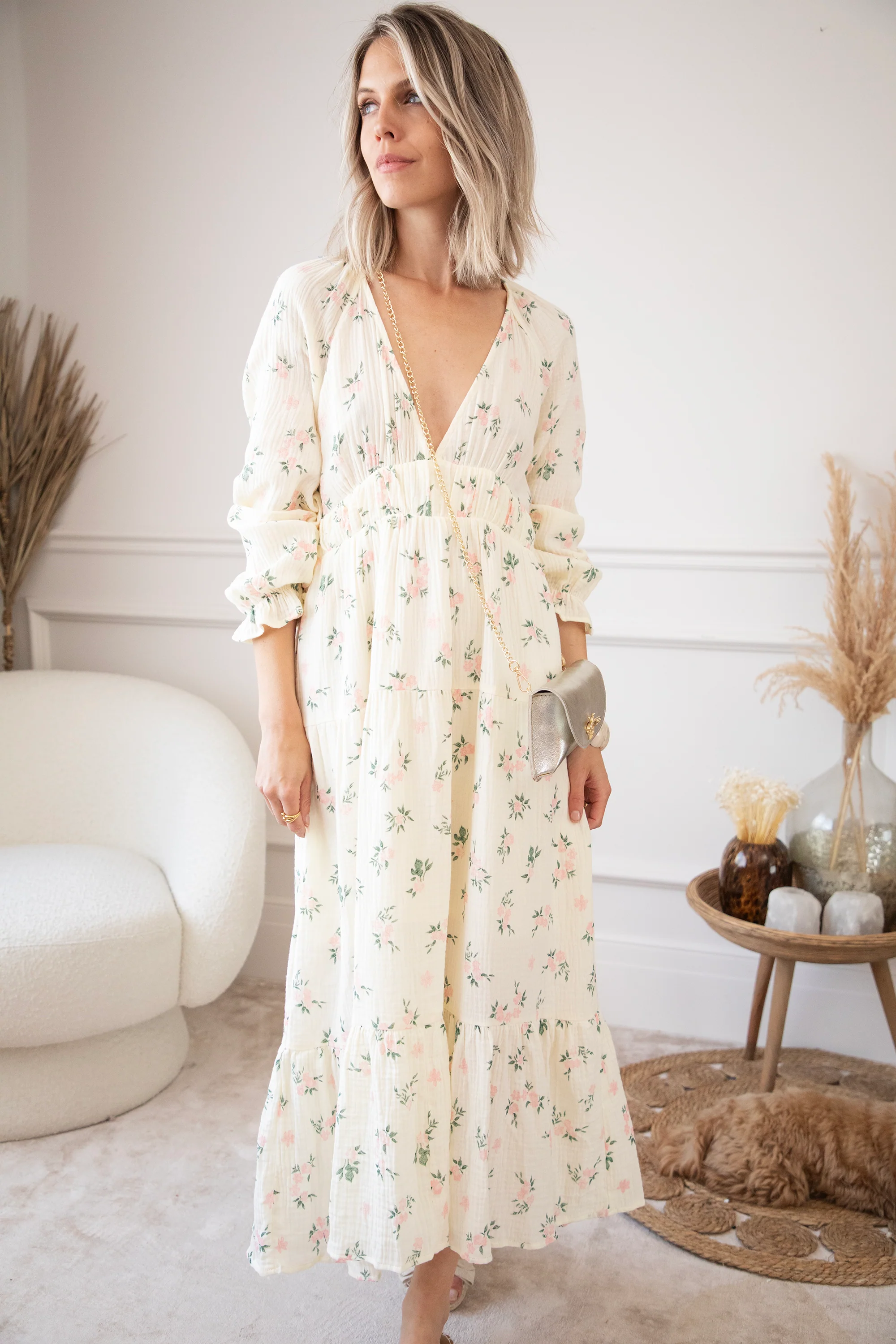 Florette Beige - Maxi Jurk - Image 10