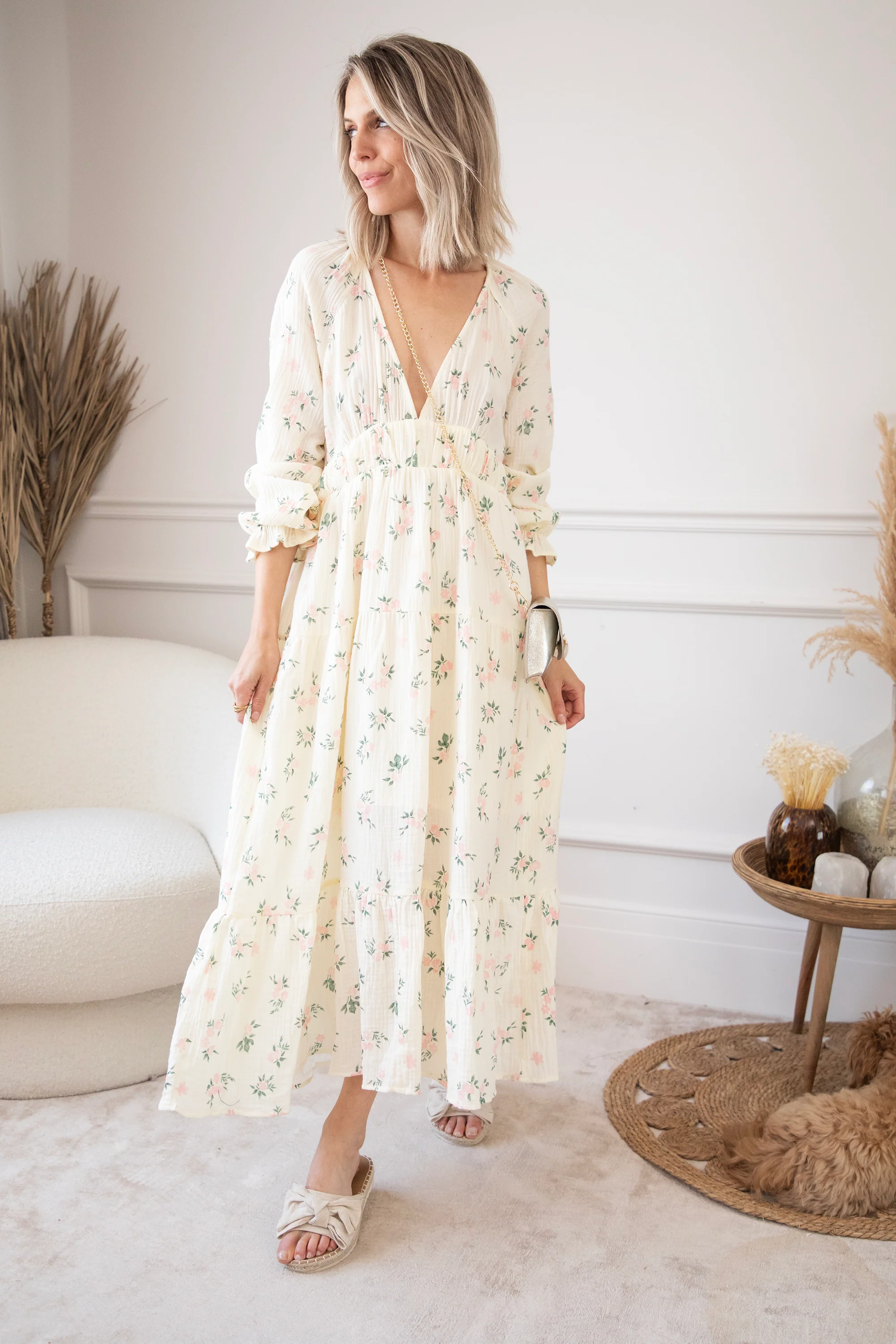 Florette Beige - Maxi Jurk - Image 12