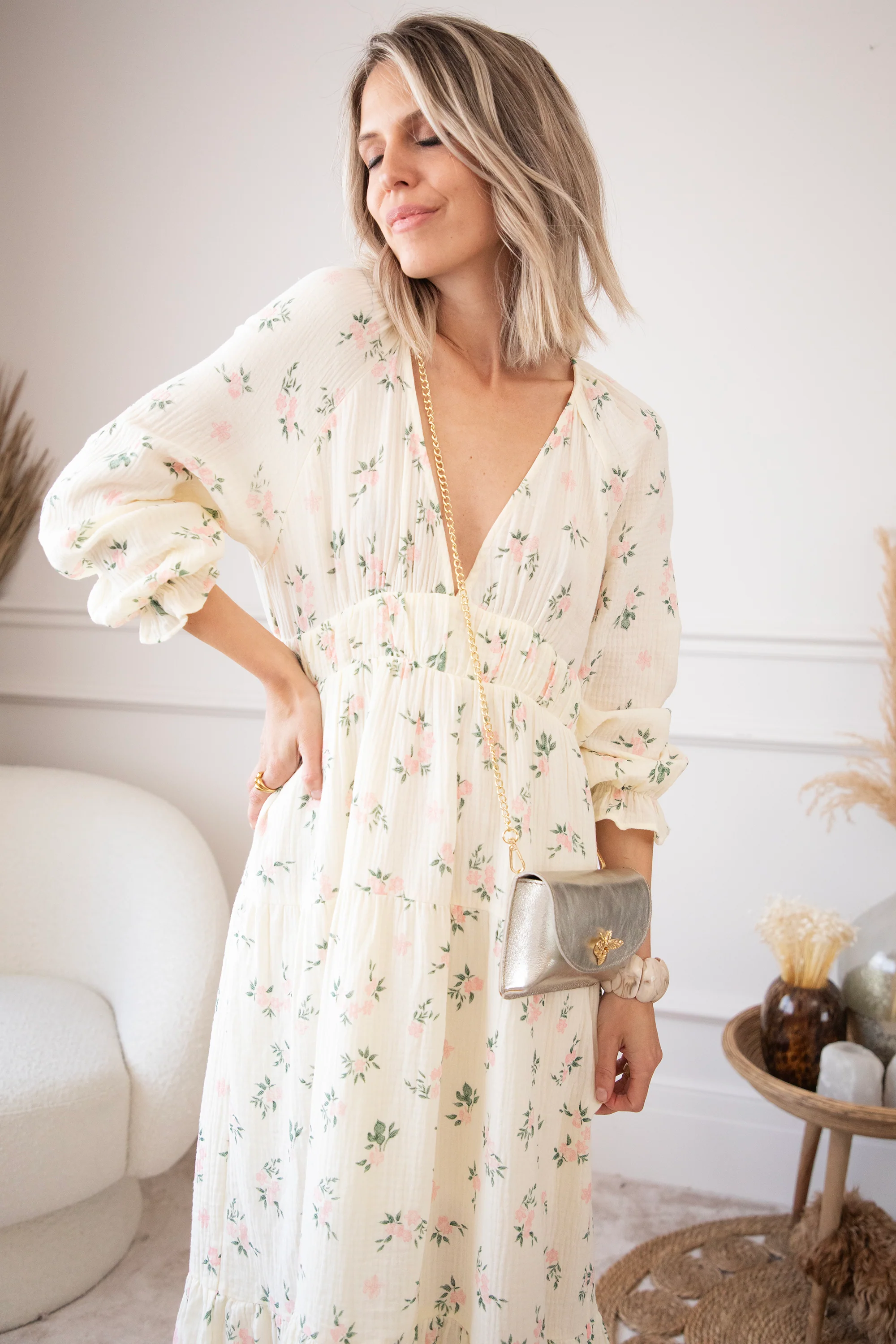 Florette Beige - Maxi Jurk - Image 13