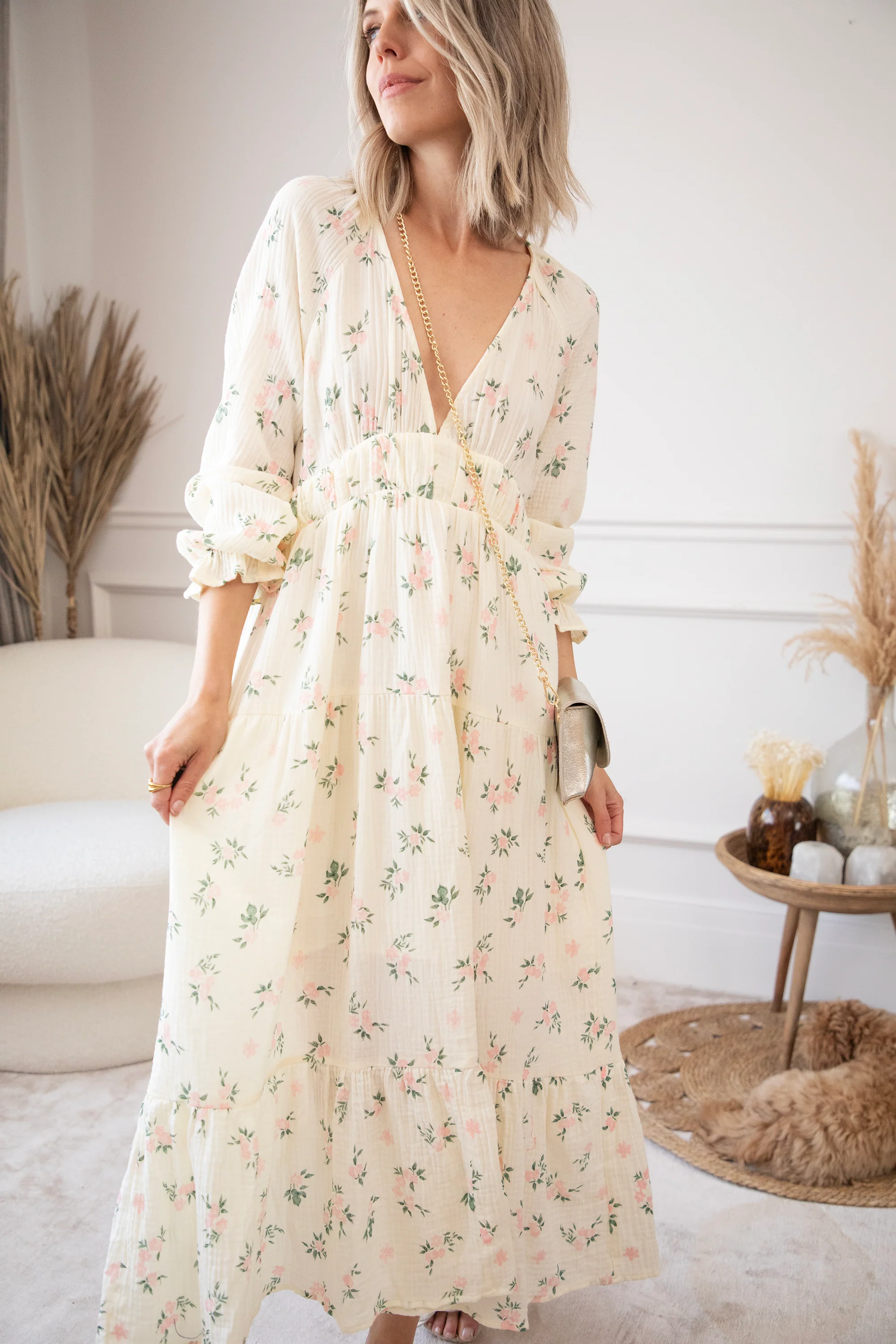 Florette Beige - Maxi Jurk - Image 4
