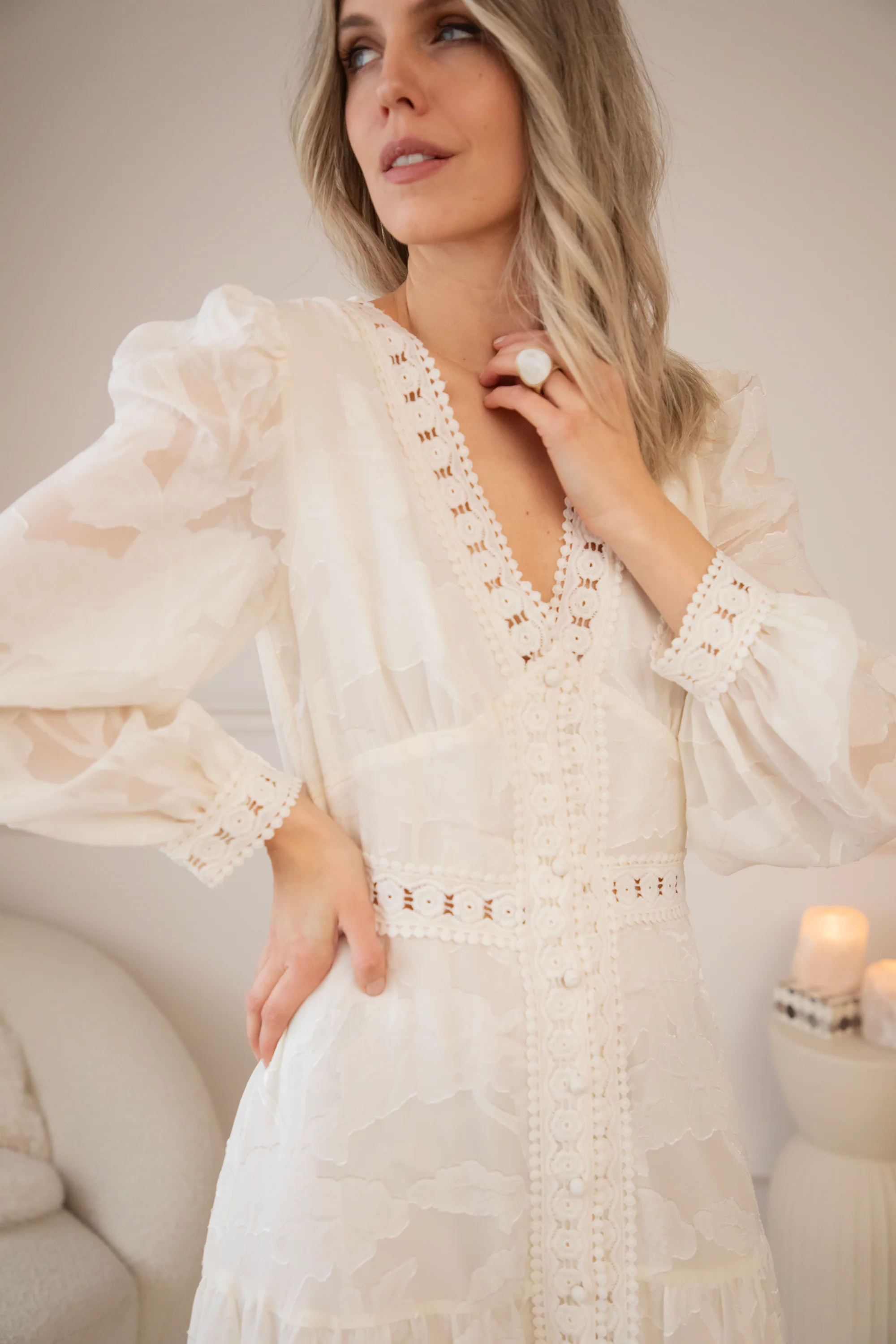 Florine Beige - Maxi Jurk - Image 9