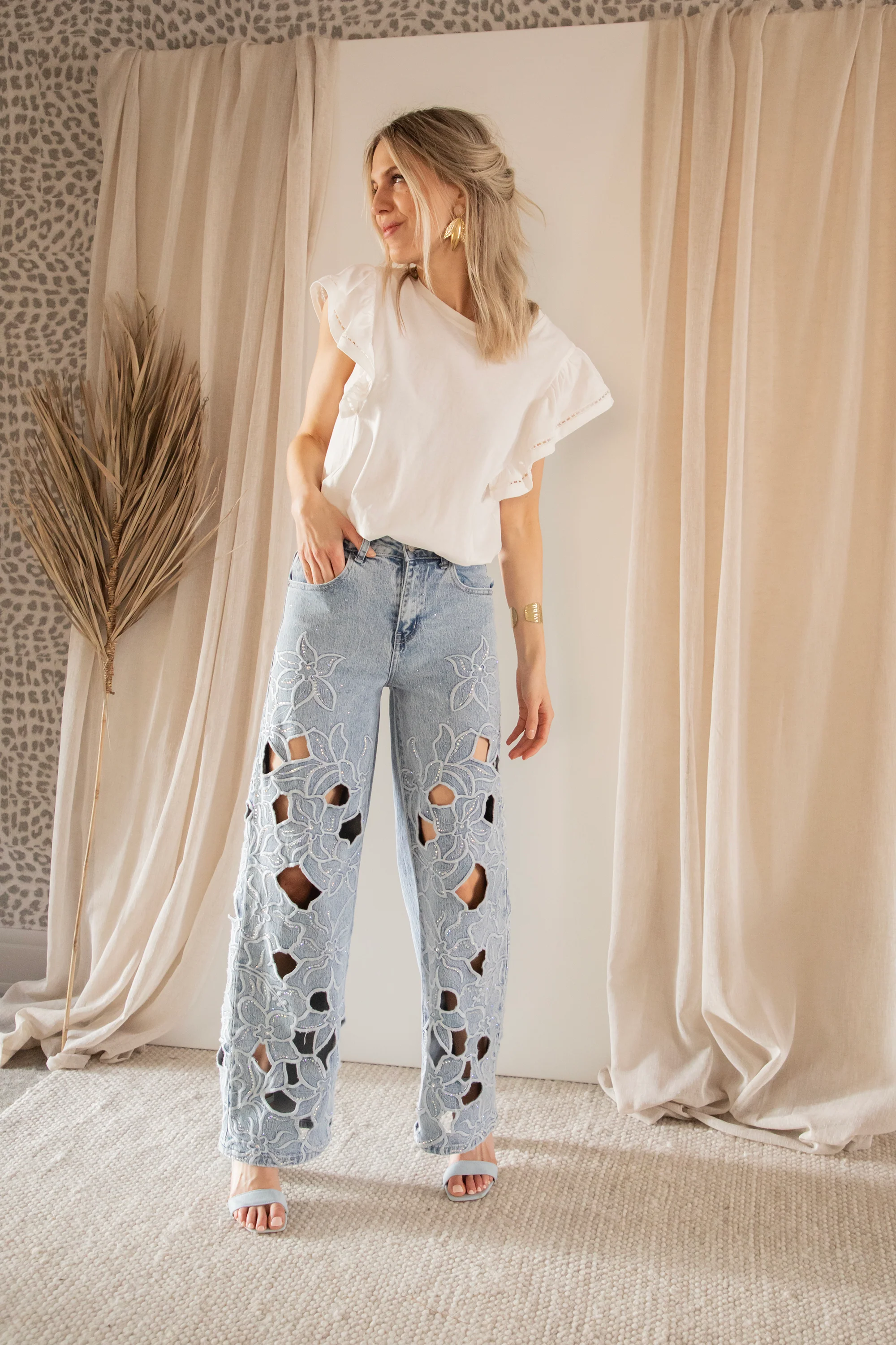 Flower Fantasy Blue - Jeans - Image 16