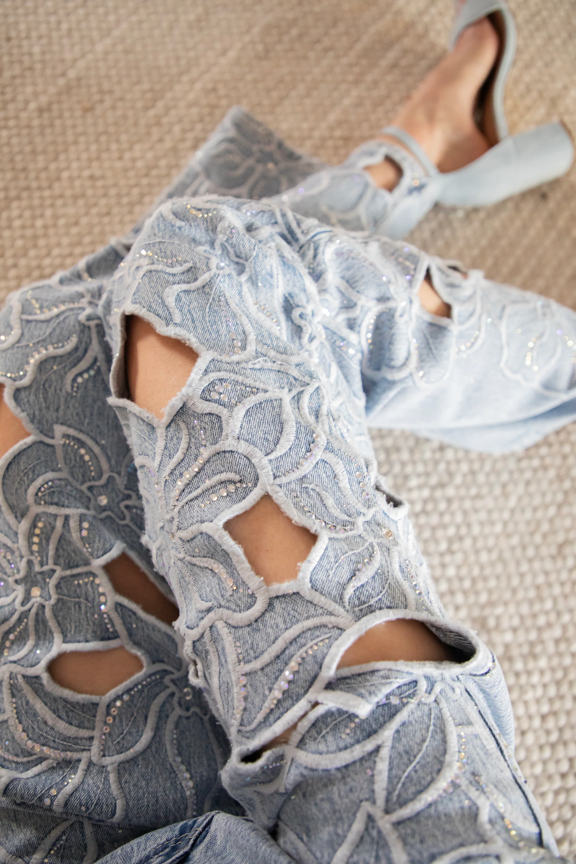 Flower Fantasy Blue - Jeans - Image 3