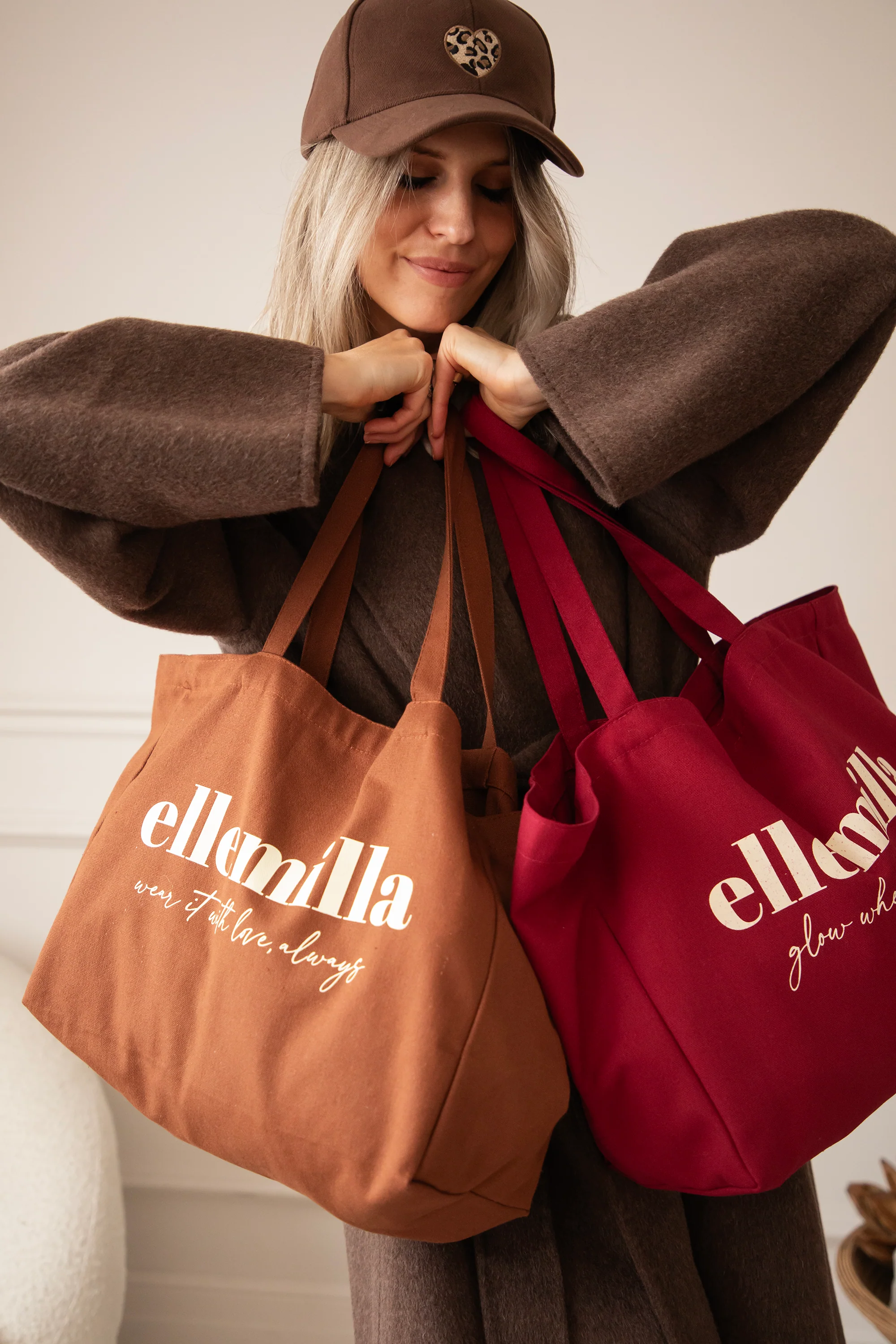Glow Wherever You Go Bordeaux - Canvas Tas - Image 10