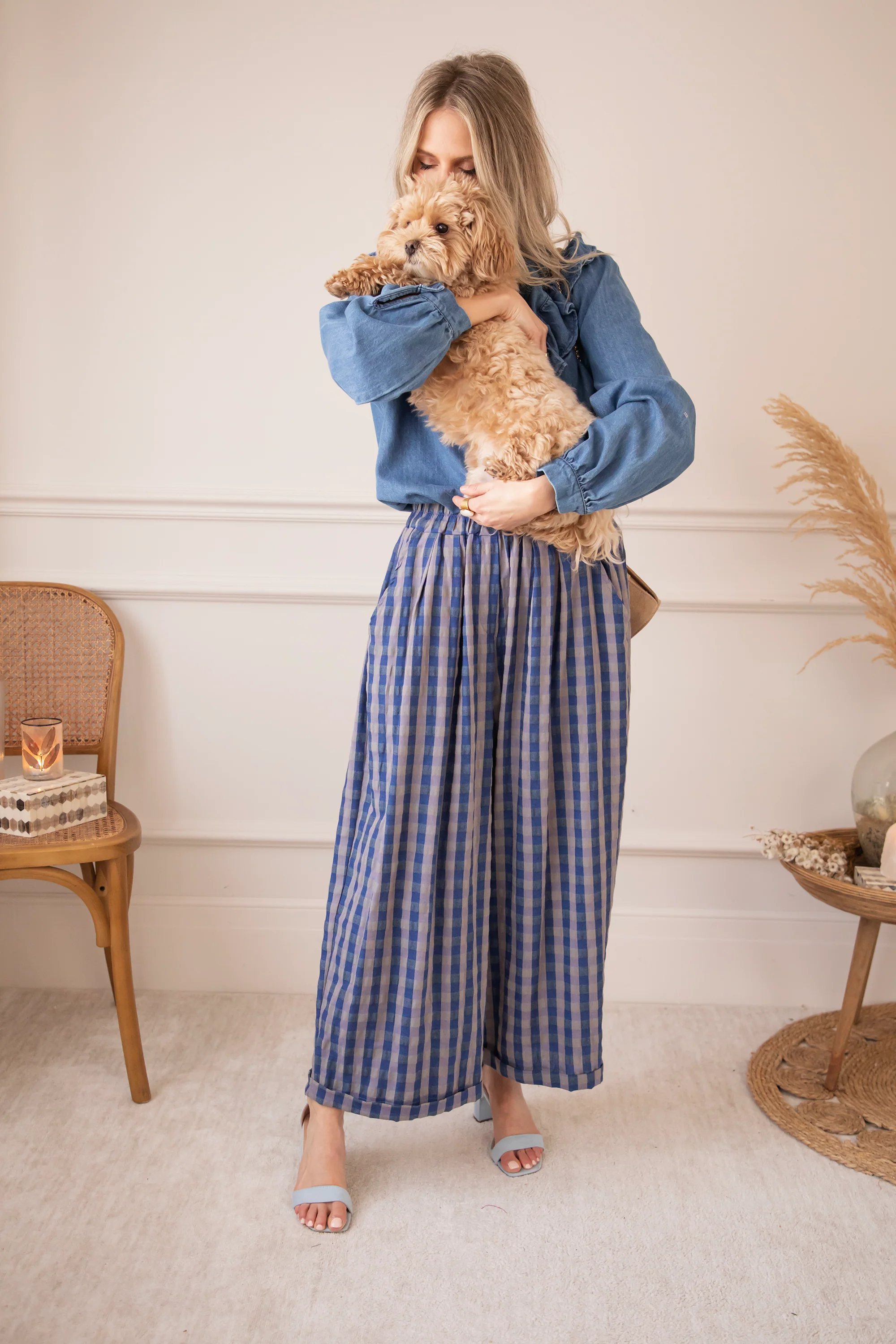 Jeany Ruche Blue - Blouse - Image 13
