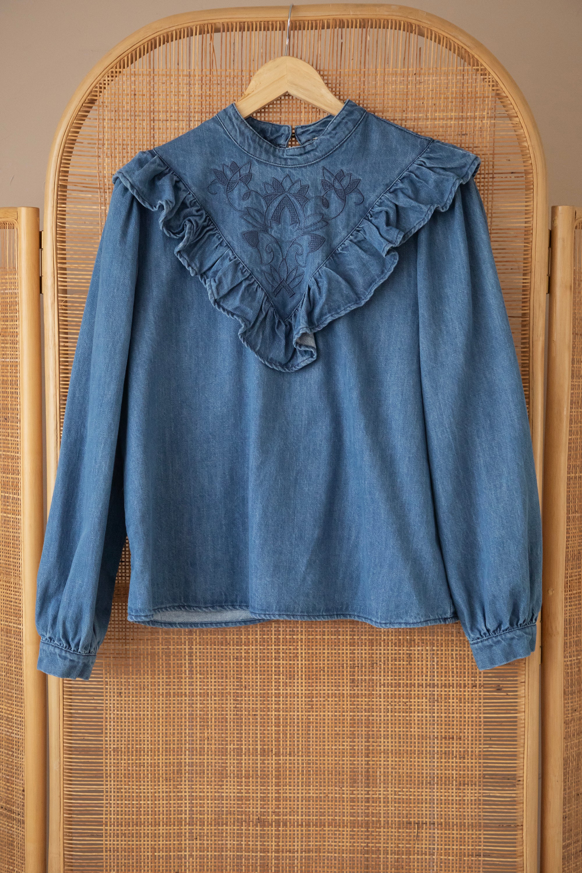 Jeany Ruche Blue - Blouse - Image 7