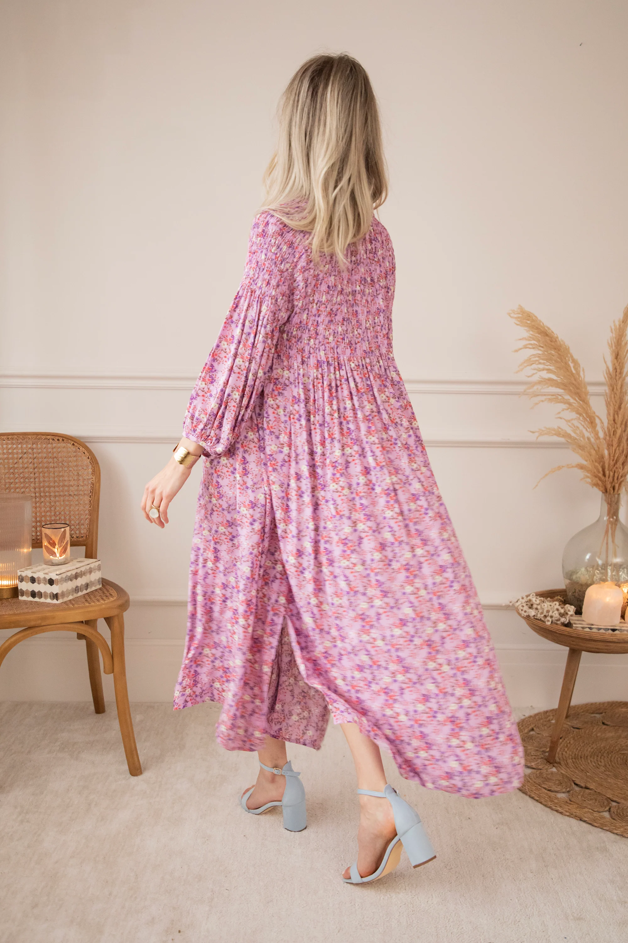 Joyce Bloom Girly Pink - Maxi Jurk - Image 10