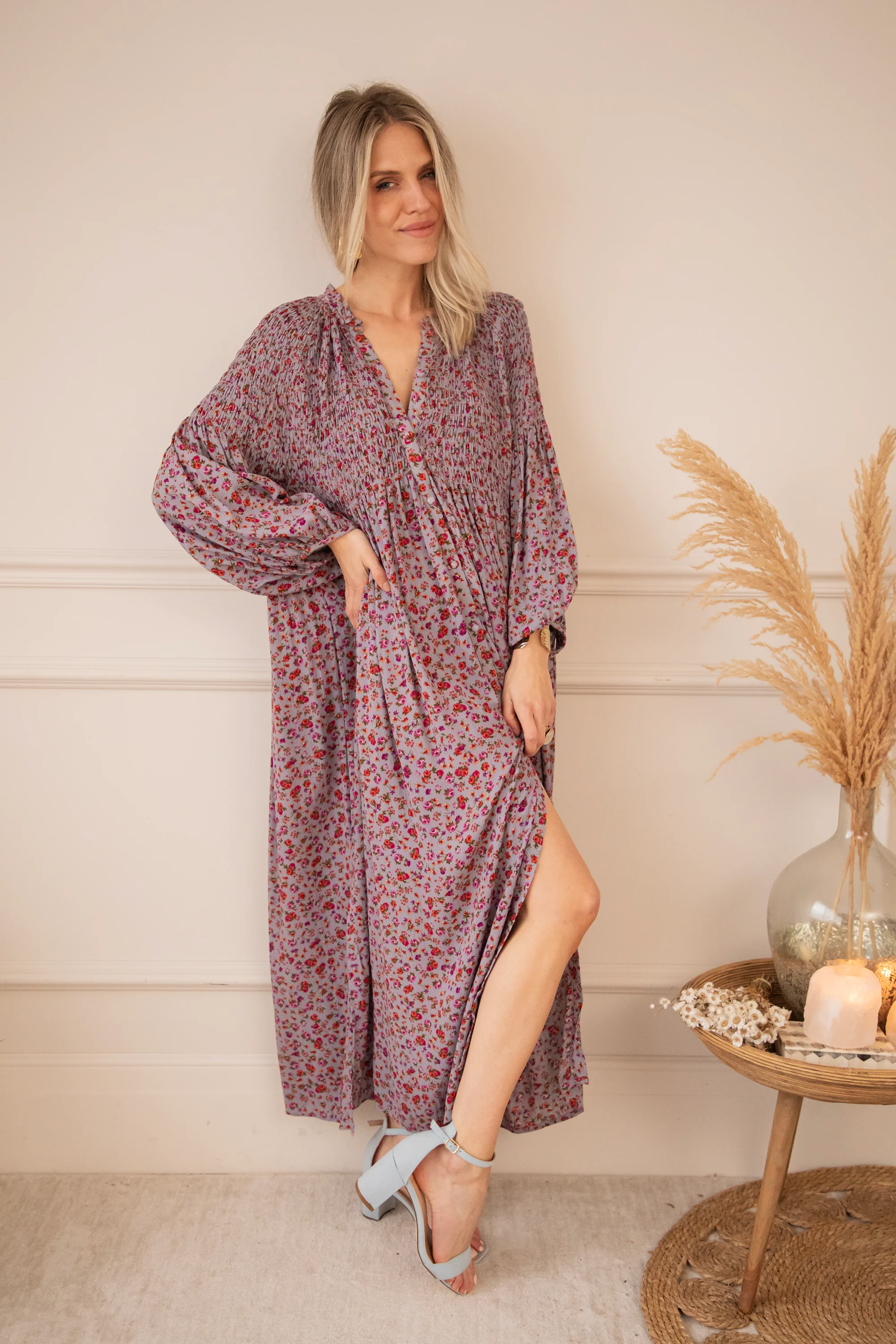 Joyce Bloom Lila - Maxi Jurk - Image 2