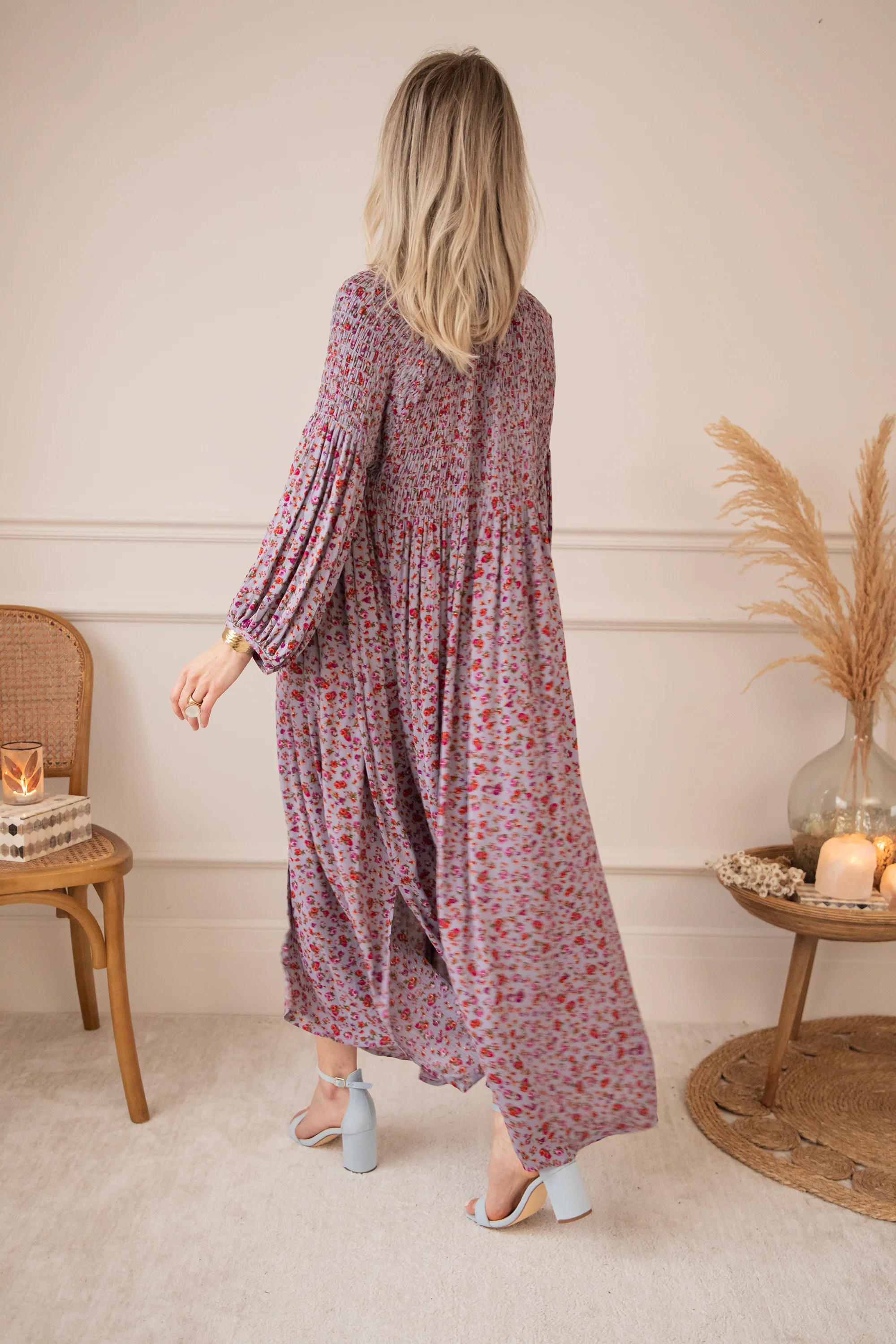 Joyce Bloom Lila - Maxi Jurk - Image 5