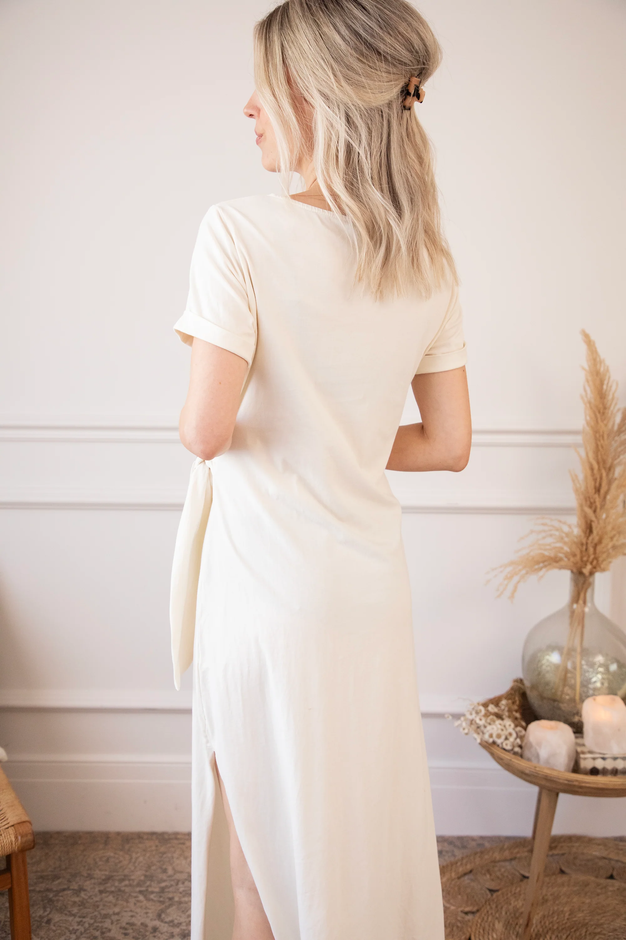 Katie Knot Beige - Maxi Jurk - Image 4