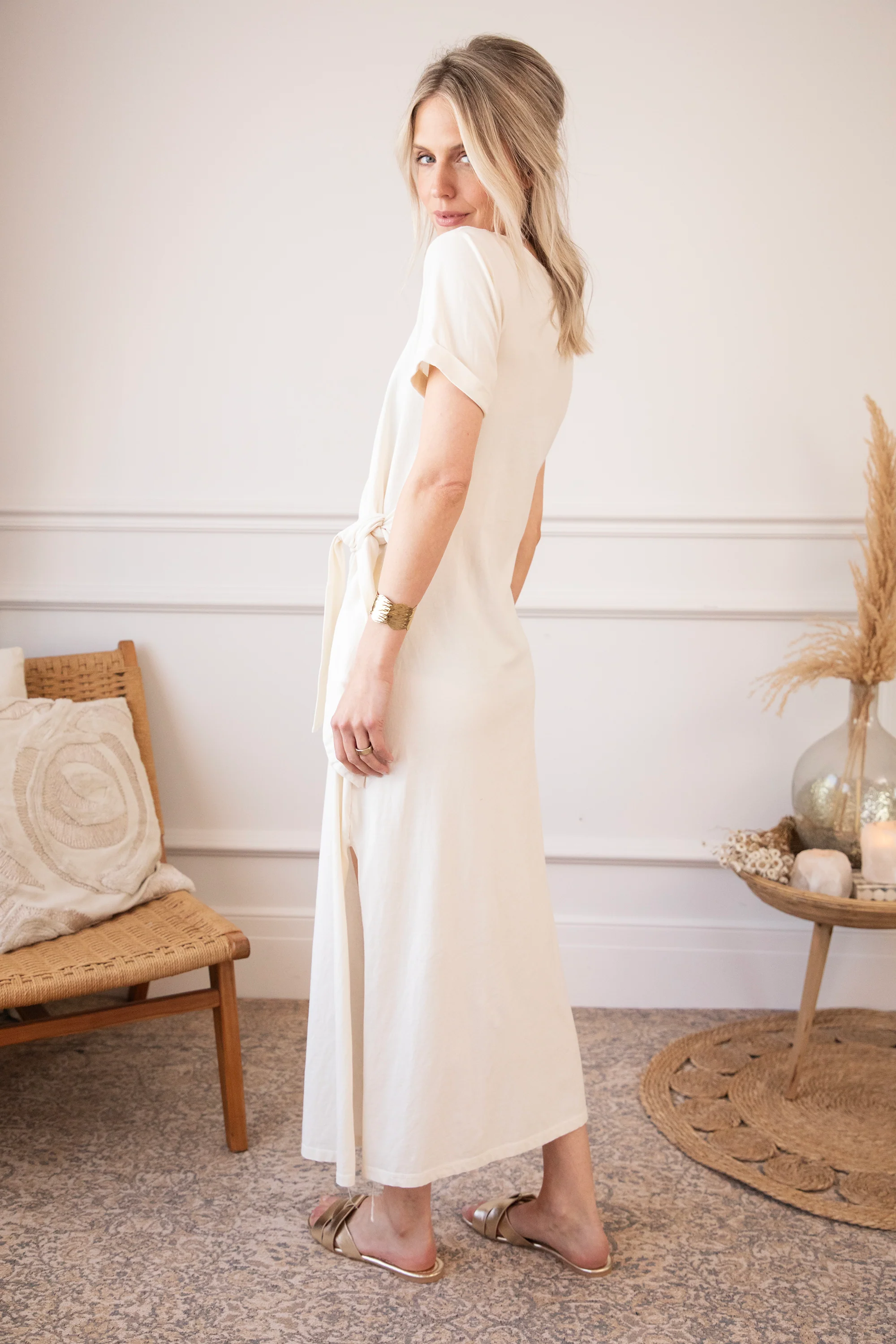Katie Knot Beige - Maxi Jurk - Image 5