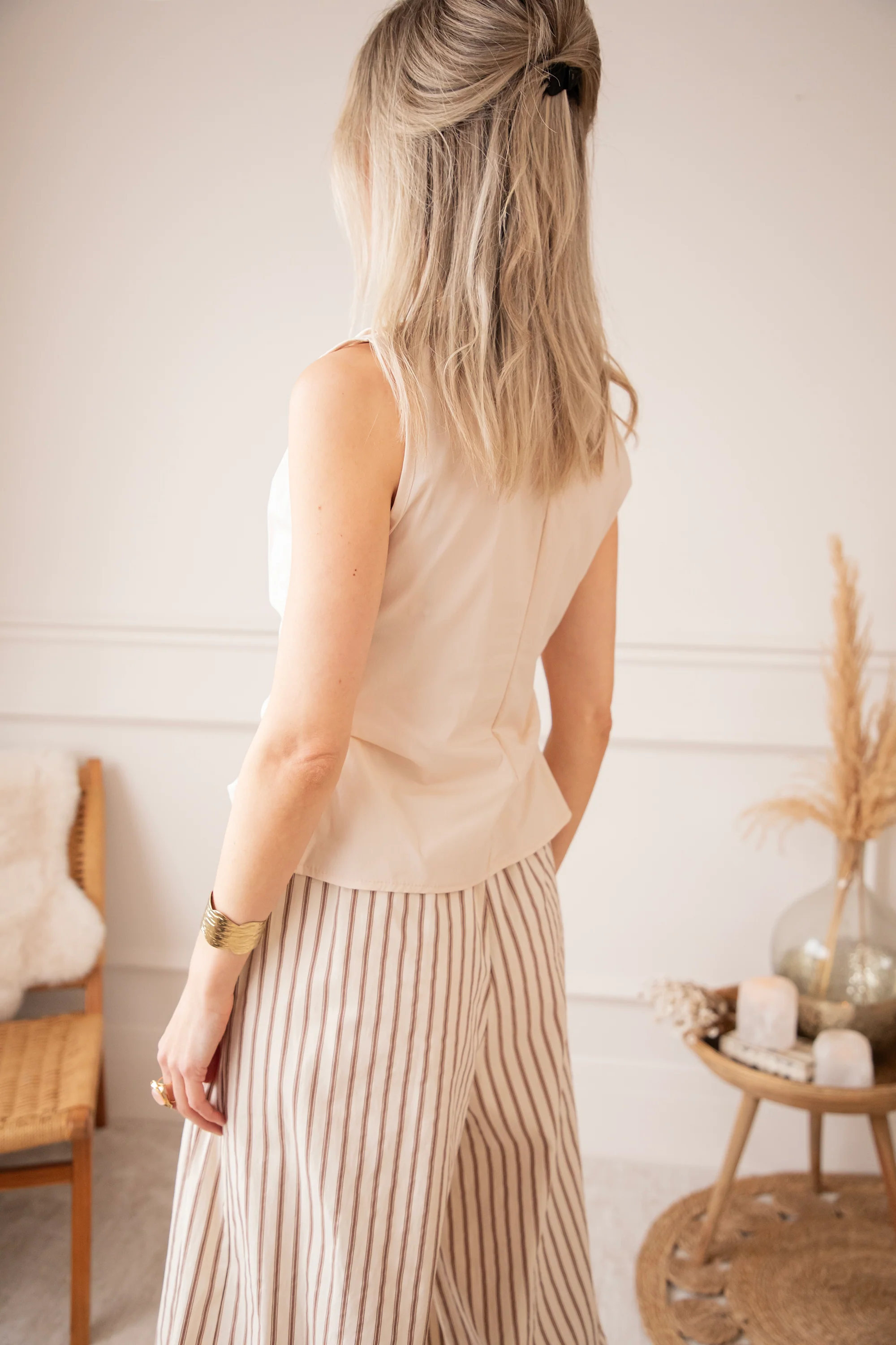 Let The Stripes Flow Beige/Brown - Broek - Image 12