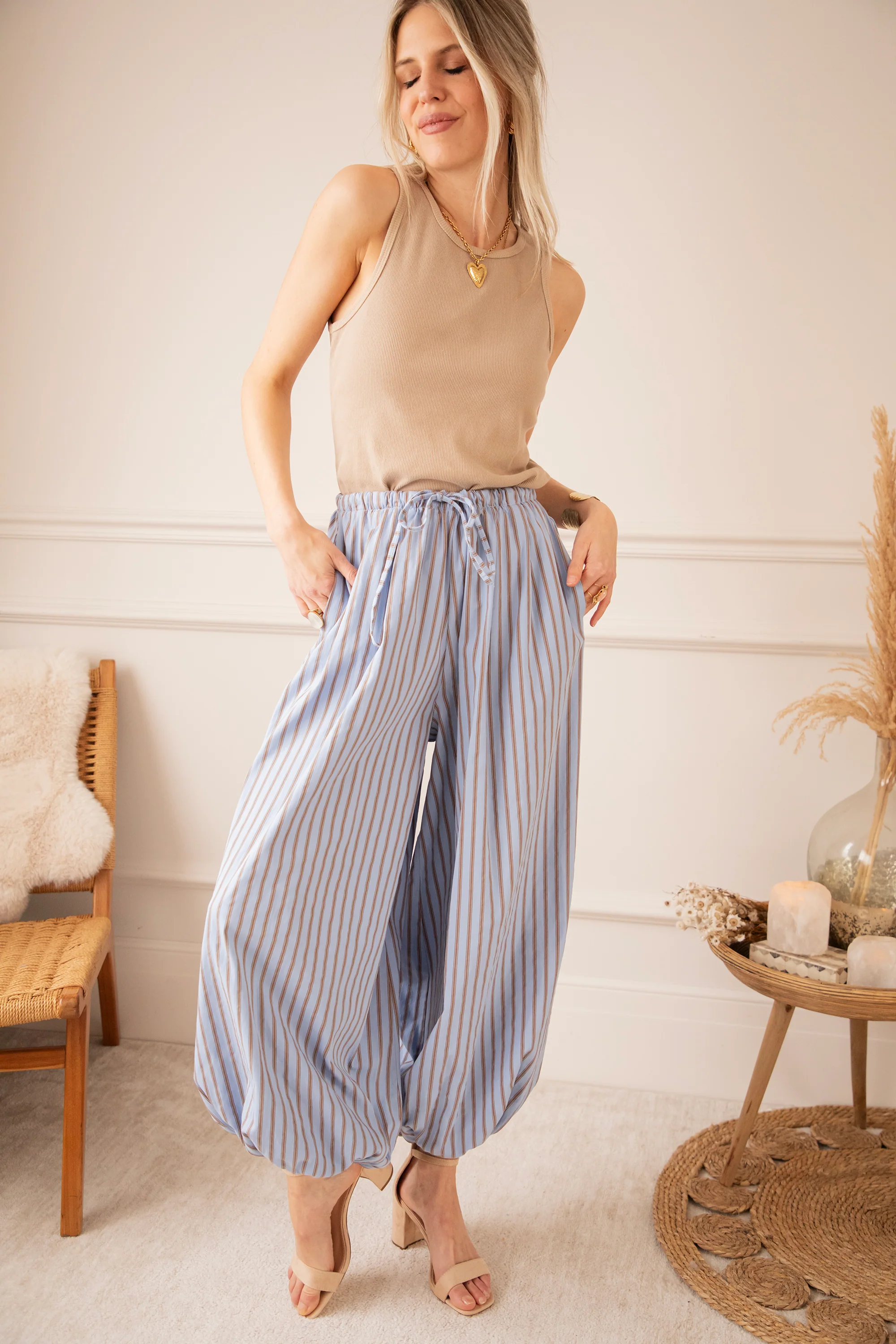 Let The Stripes Flow Blue/Brown - Broek - Image 7