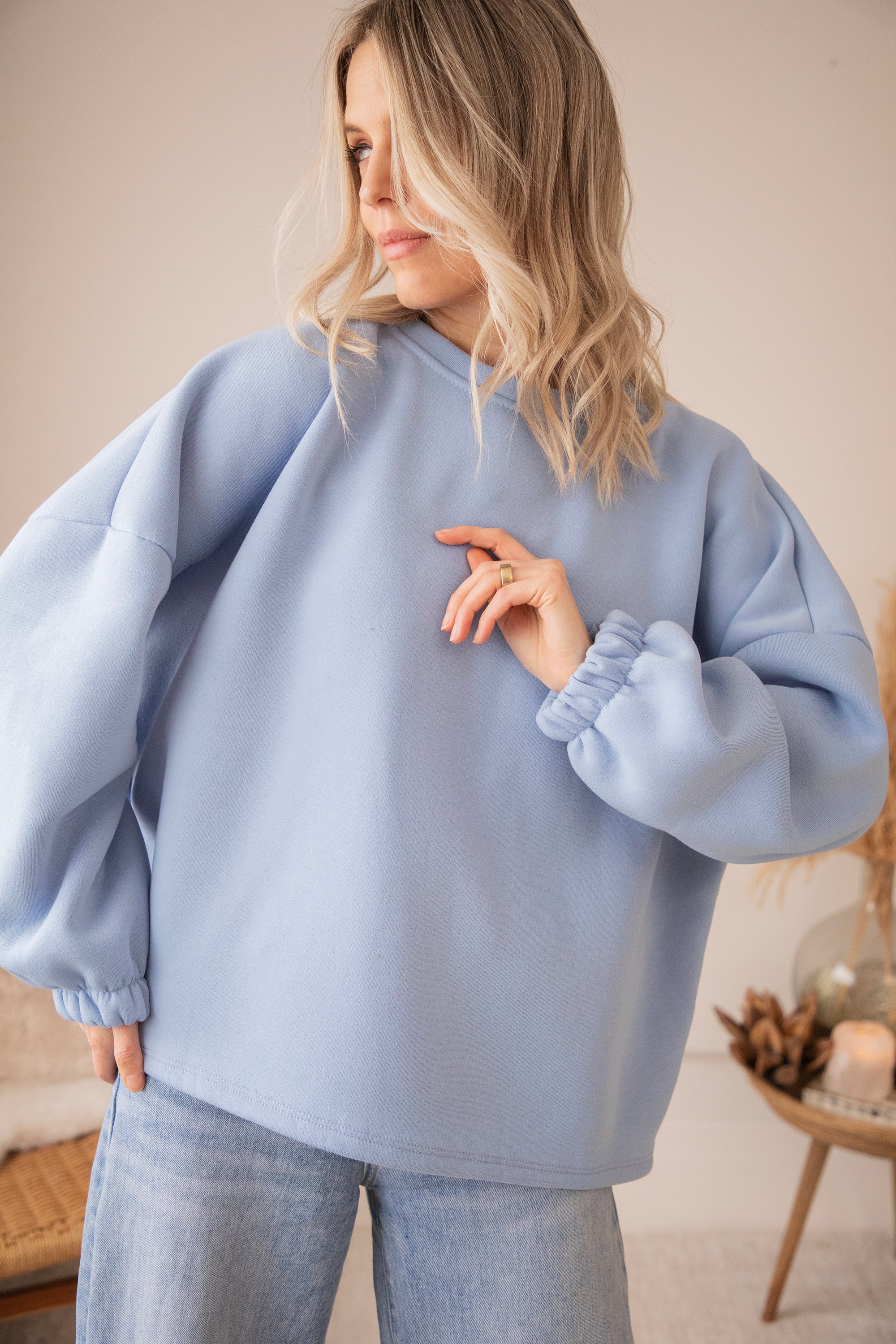 Lily Boy Mom Blue/Beige - Sweater - Image 3