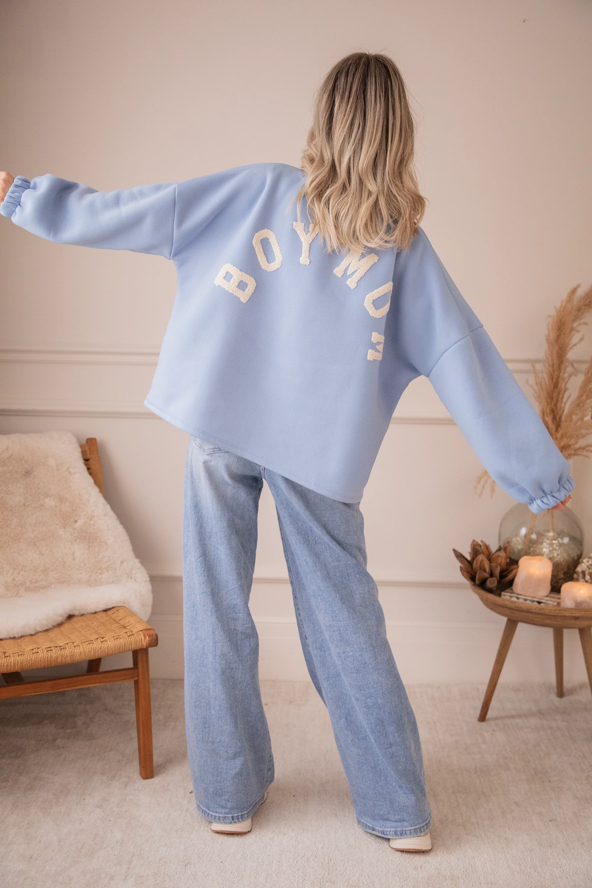 Lily Boy Mom Blue/Beige - Sweater - Image 6