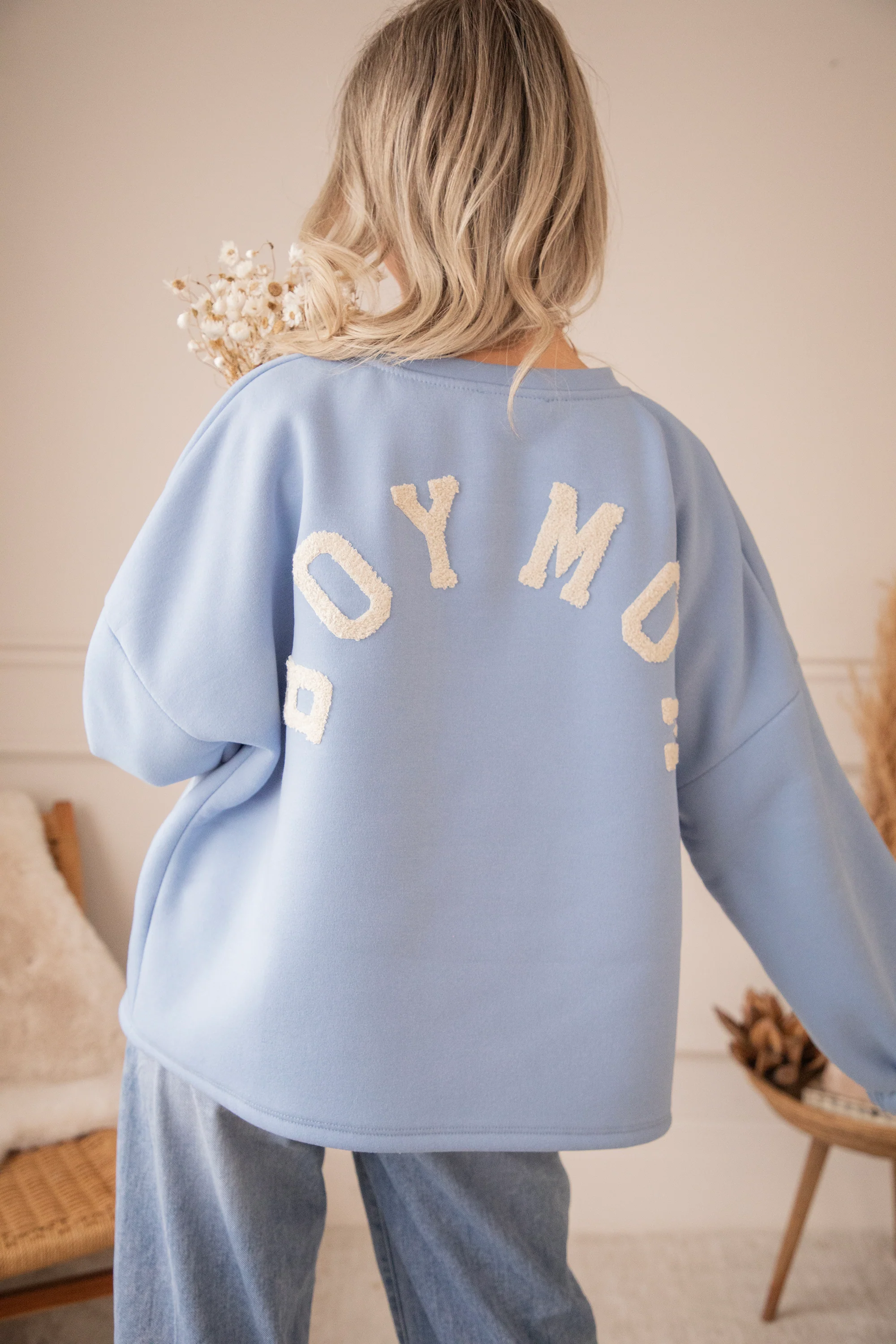 Lily Boy Mom Blue/Beige - Sweater - Image 8
