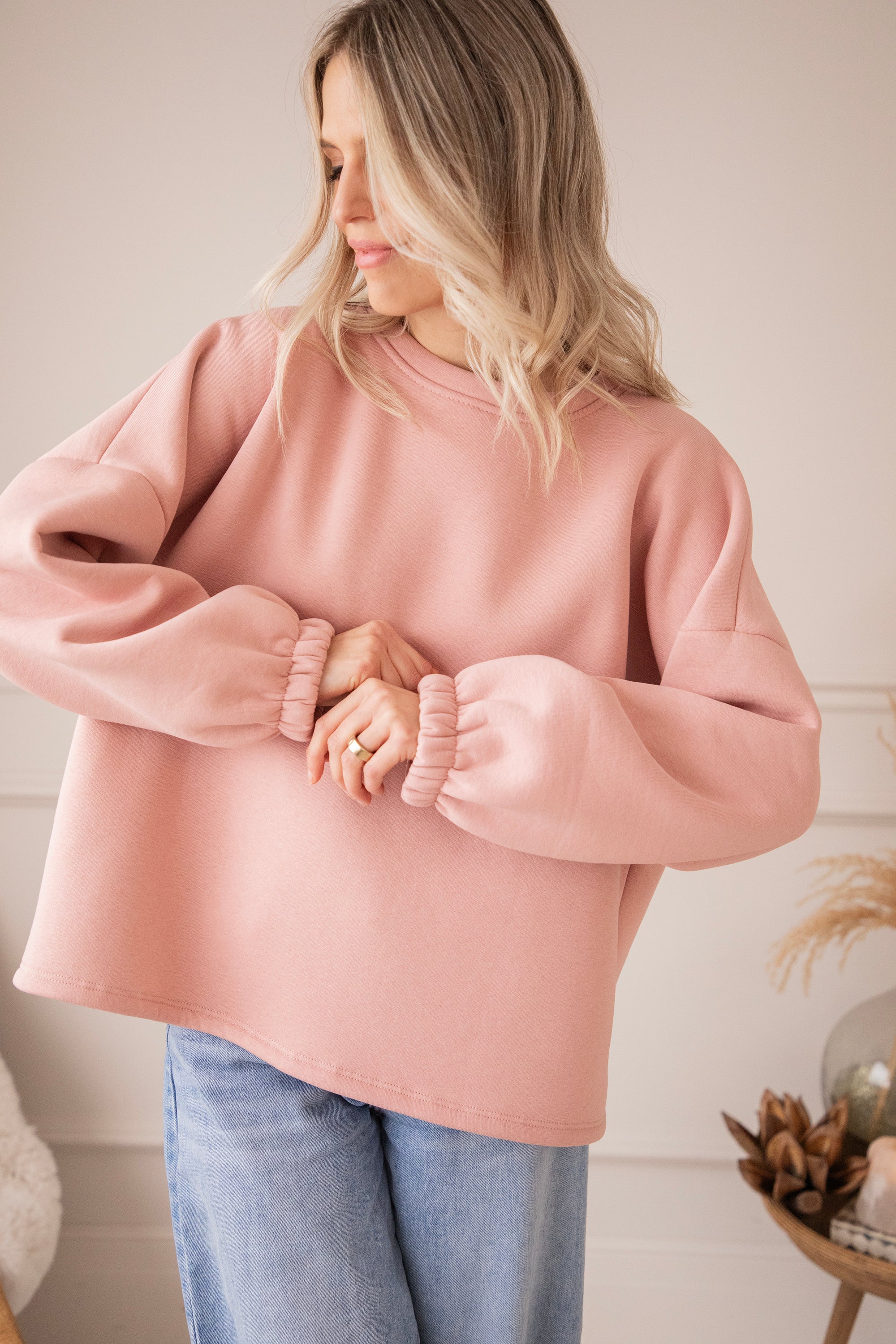 Lily Girl Power Baby Pink/Beige - Sweater - Image 9