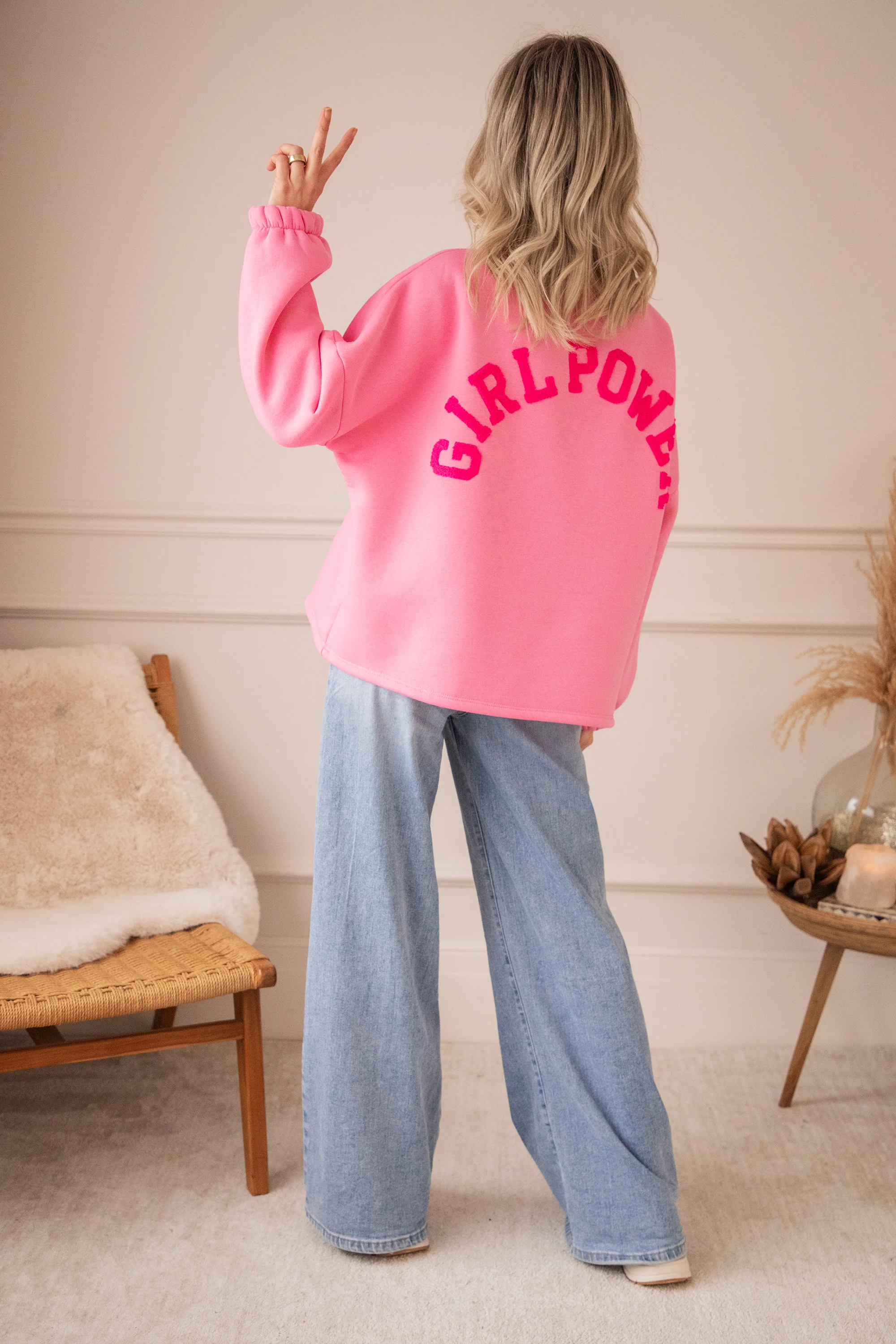 Lily Girl Power Pink/Fuchsia - Sweater - Image 5