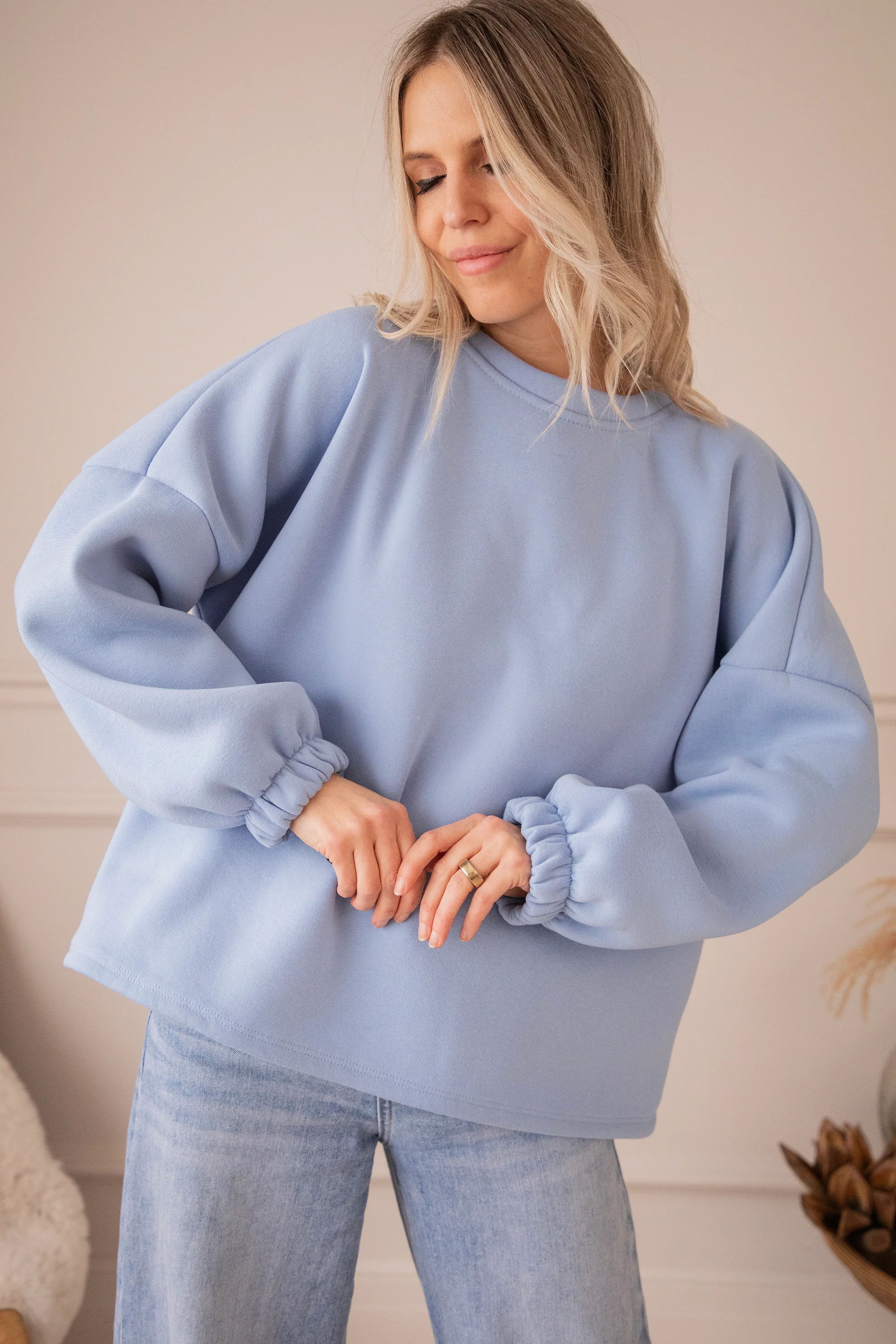 Lily Good Vibes Blue/Beige - Sweater - Image 9
