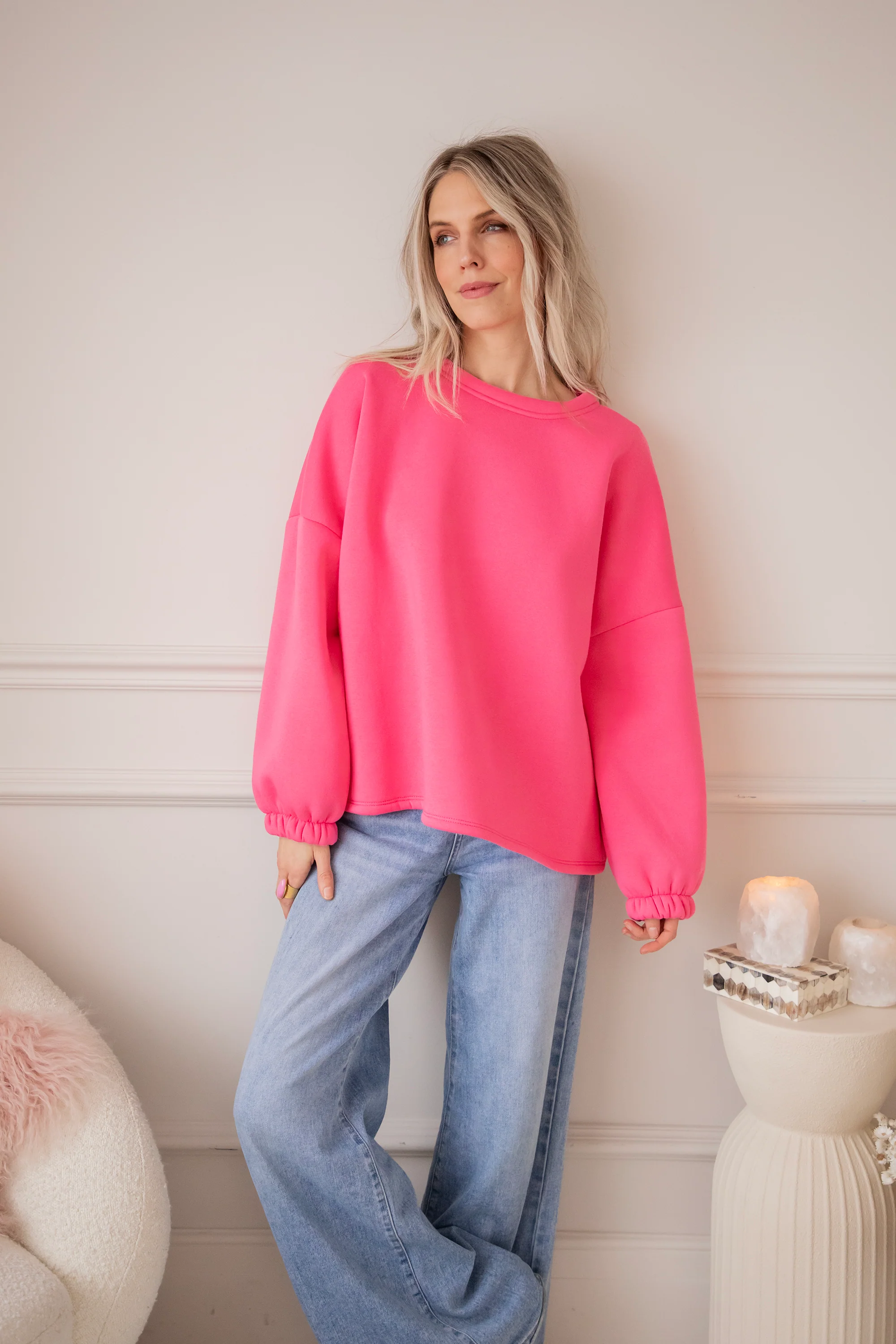 Lily Good Vibes Fuchsia/Soft Pink - Sweater - Image 10