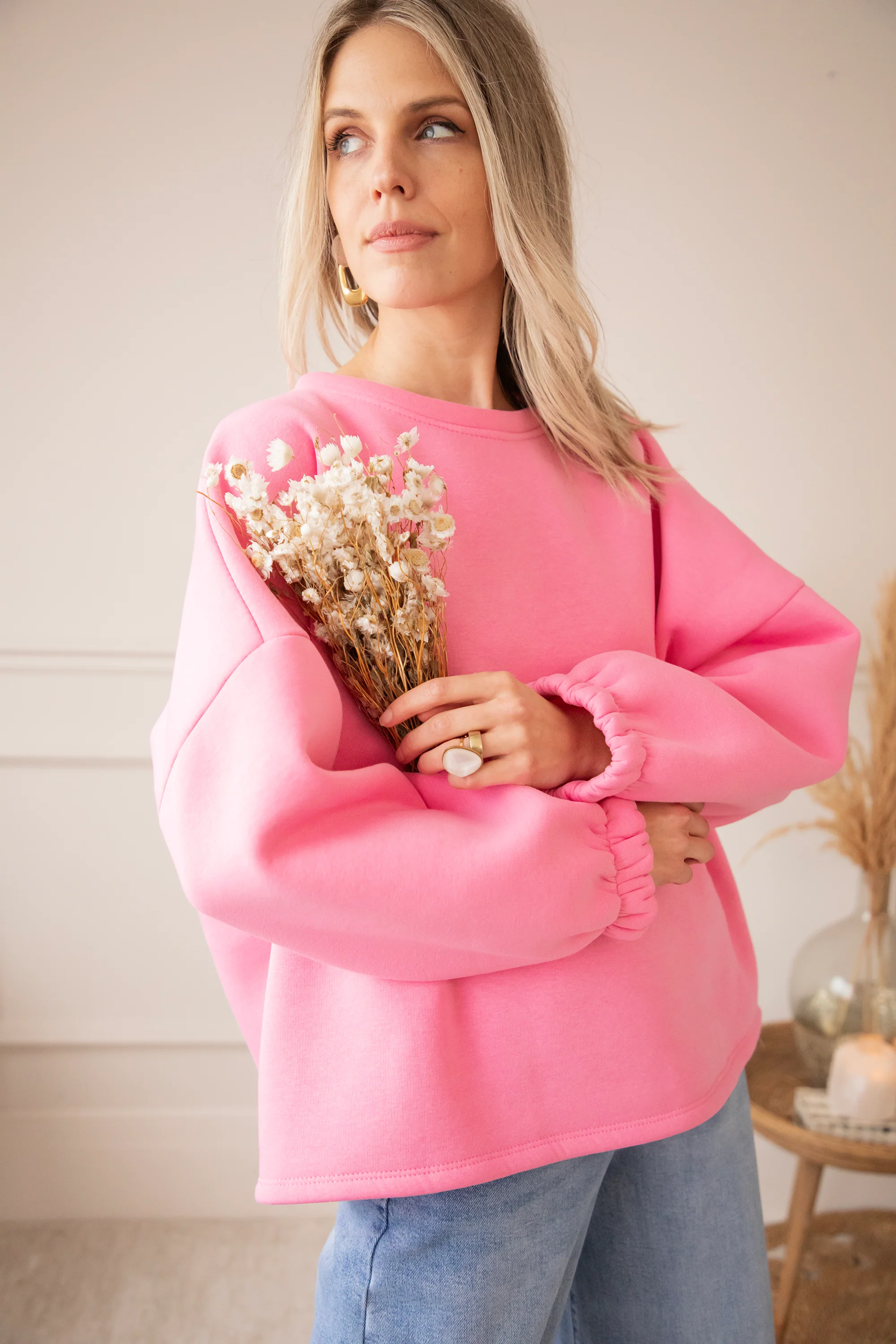 Lily Good Vibes Pink/Fuchsia - Sweater - Image 4