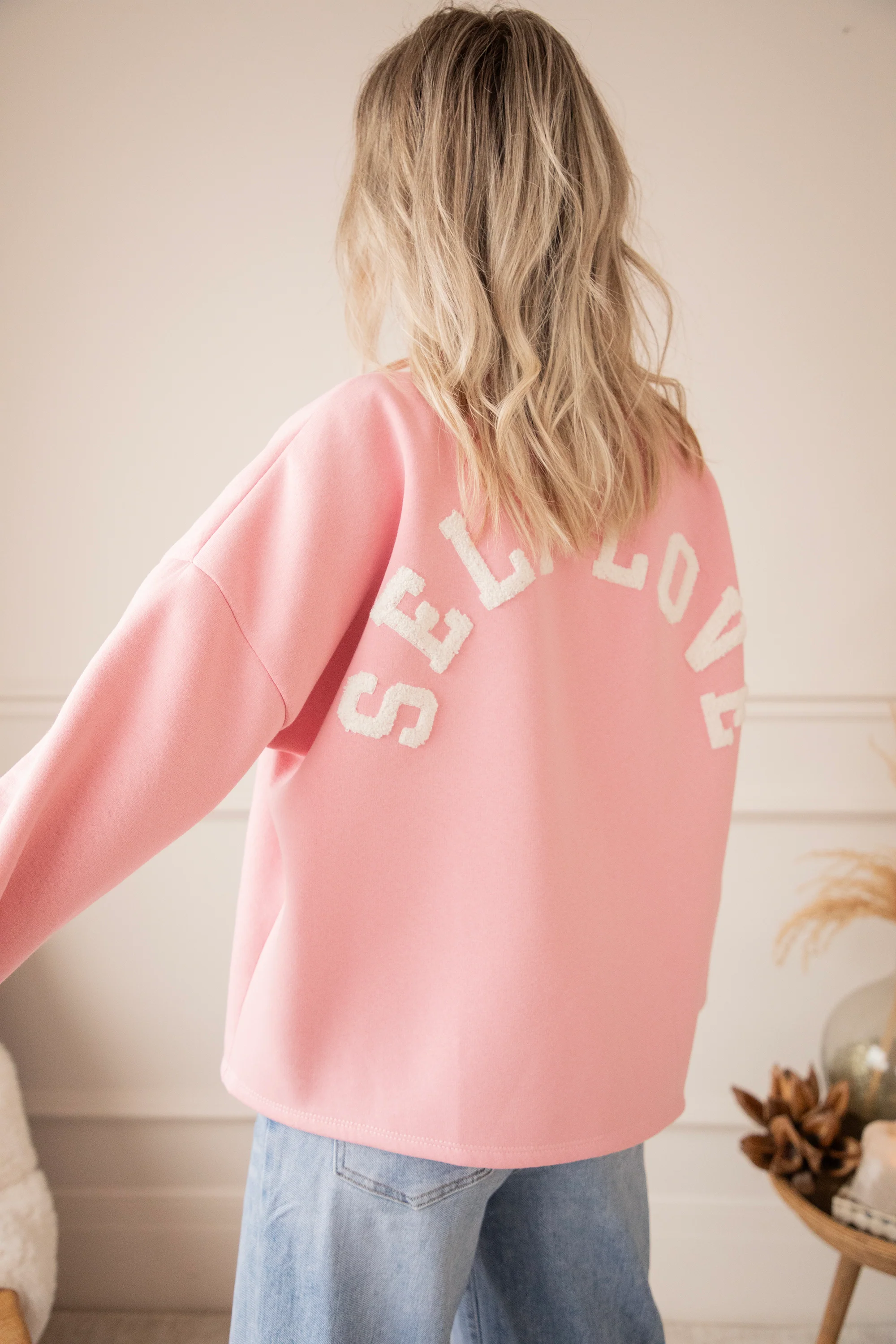 Lily Self Love Baby Pink/Off White - Sweater - Image 11