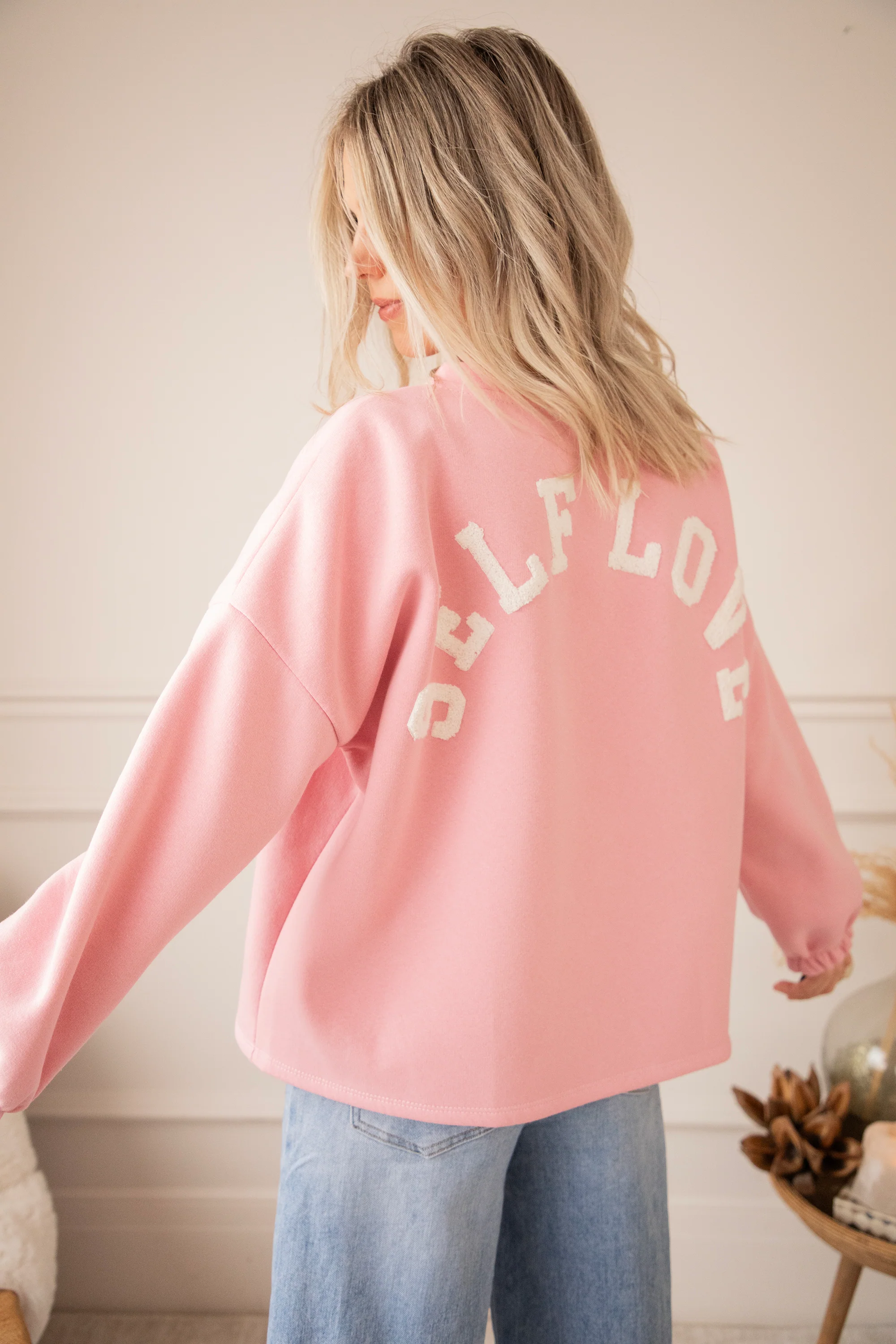 Lily Self Love Baby Pink/Off White - Sweater - Image 13