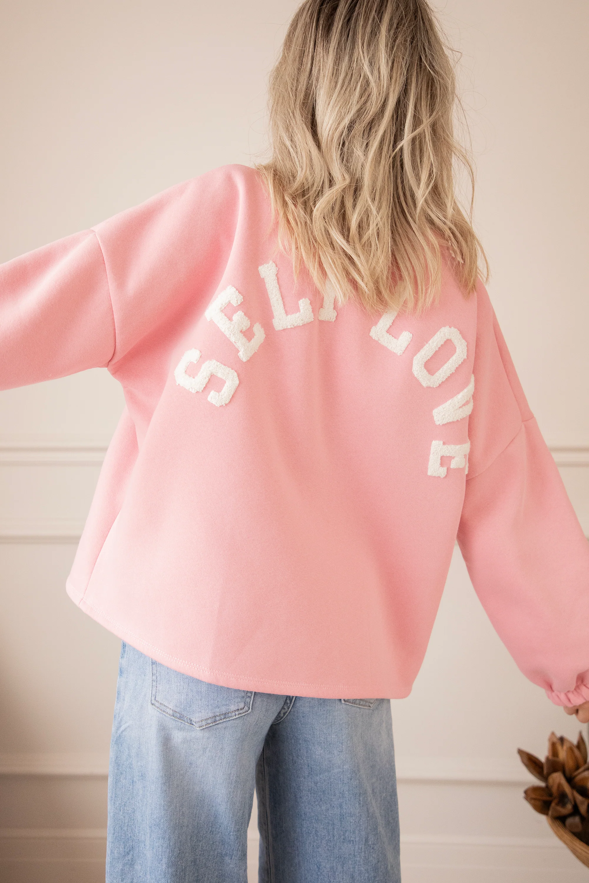 Lily Self Love Baby Pink/Off White - Sweater - Image 4