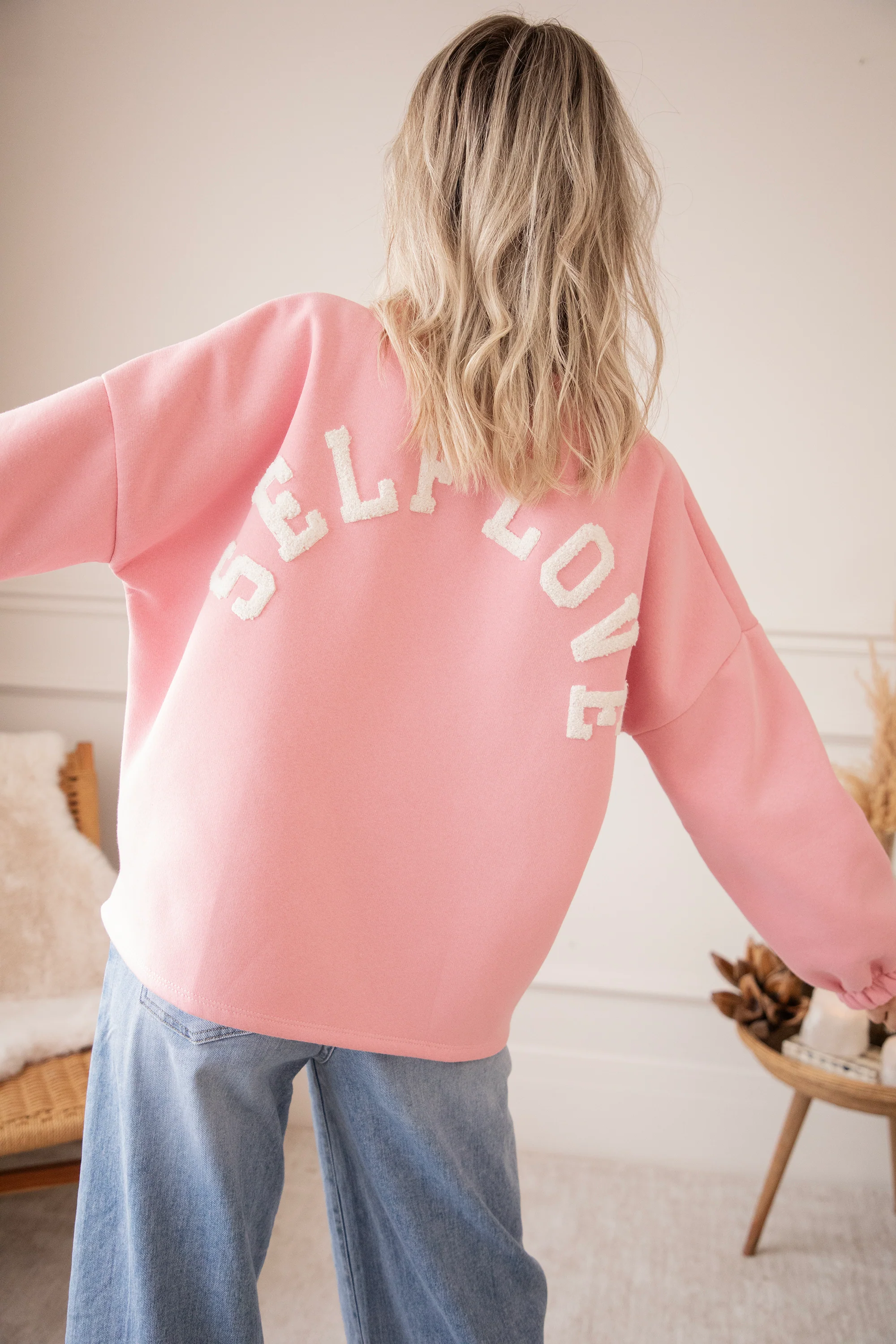 Lily Self Love Baby Pink/Off White - Sweater - Image 6