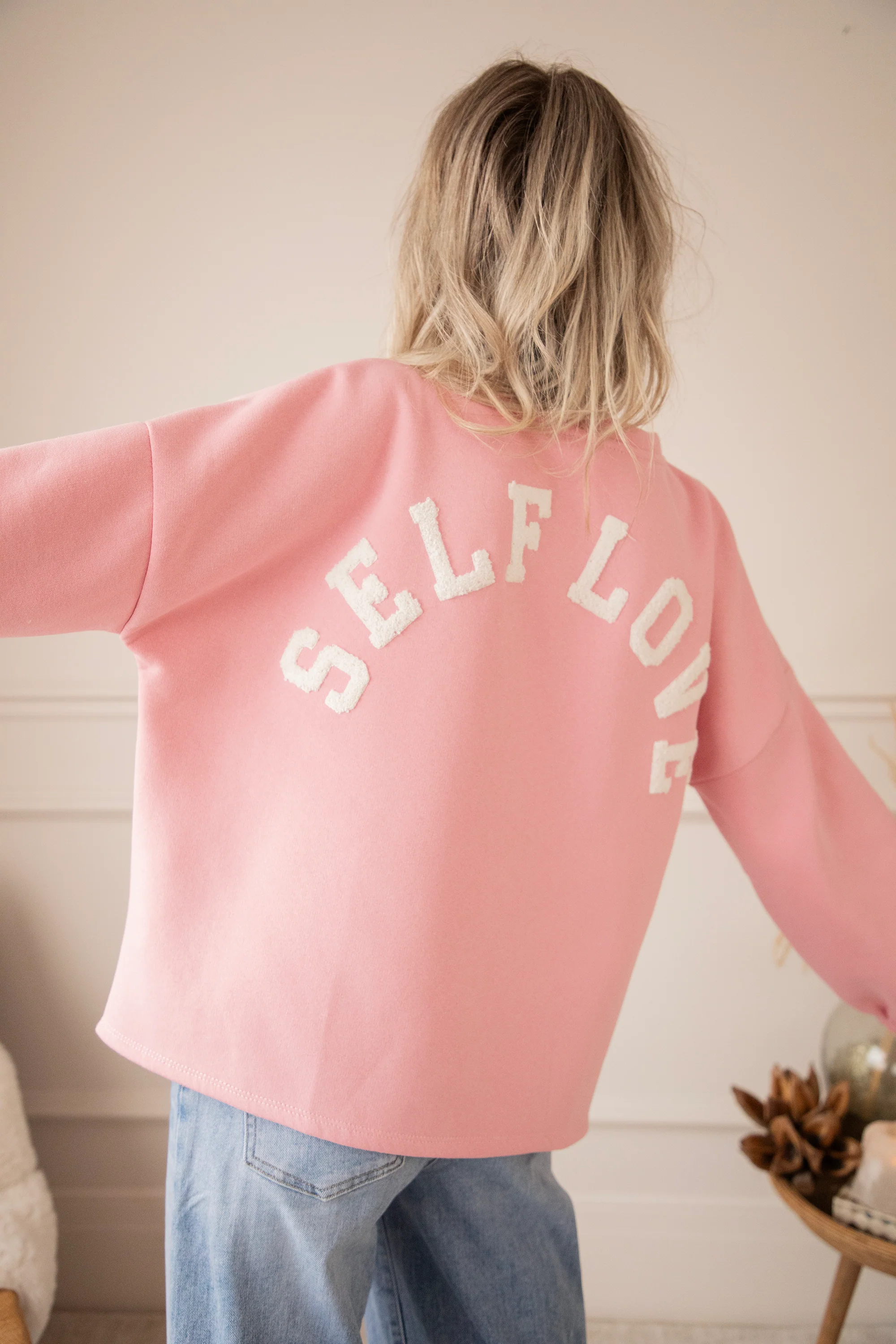 Lily Self Love Baby Pink/Off White - Sweater - Image 8