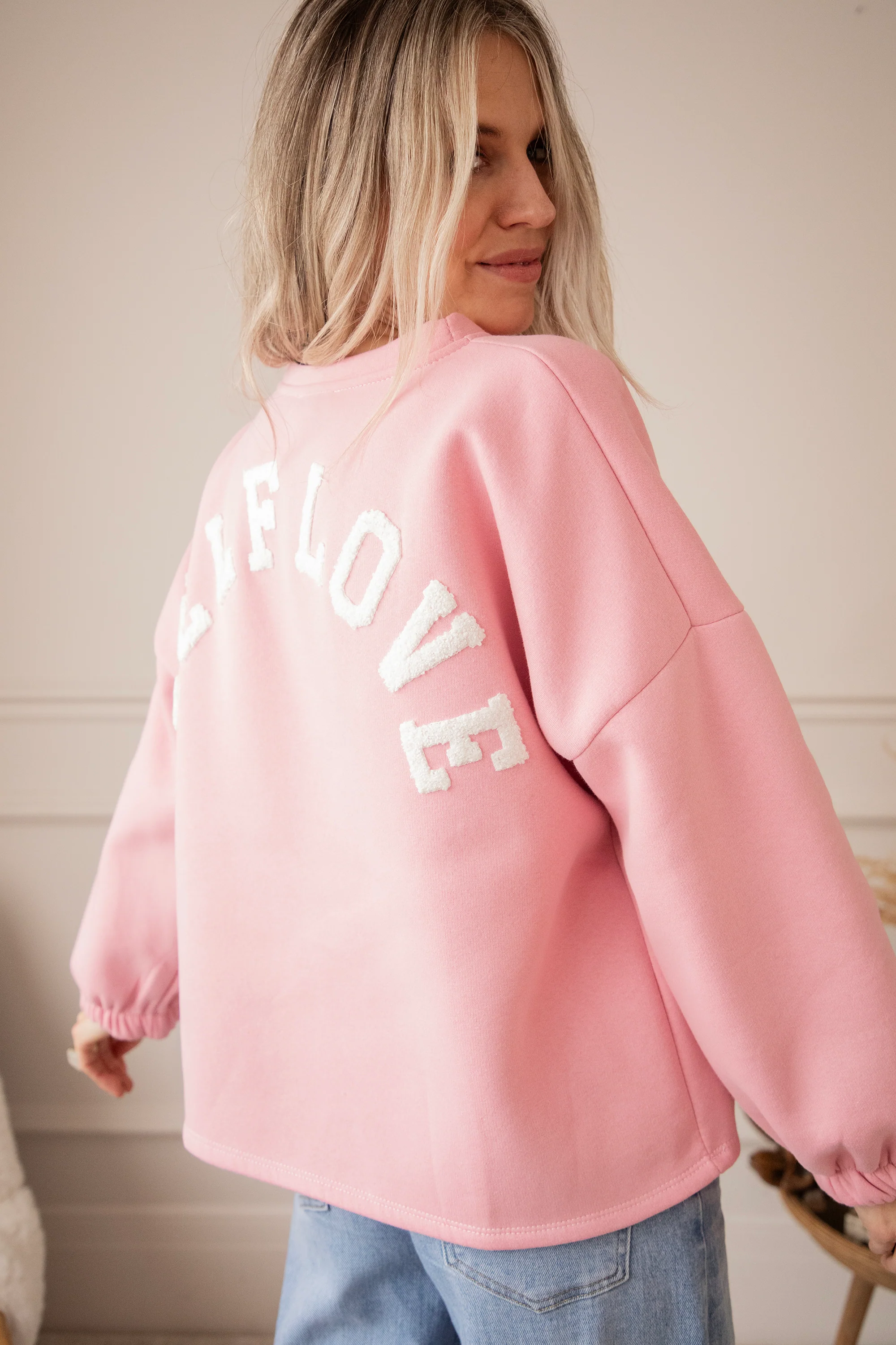 Lily Self Love Baby Pink/Off White - Sweater - Image 9